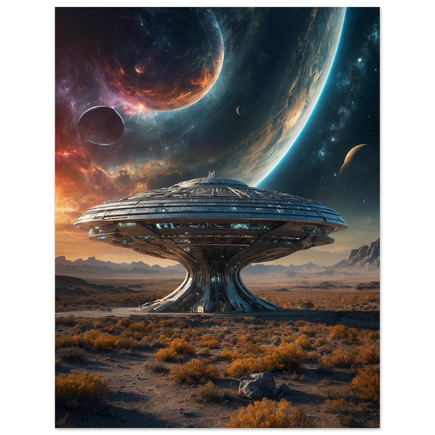 Premium Semi-Glossy Paper Poster Print Material Modern Masterpieces 27x35 cm / 11x14″