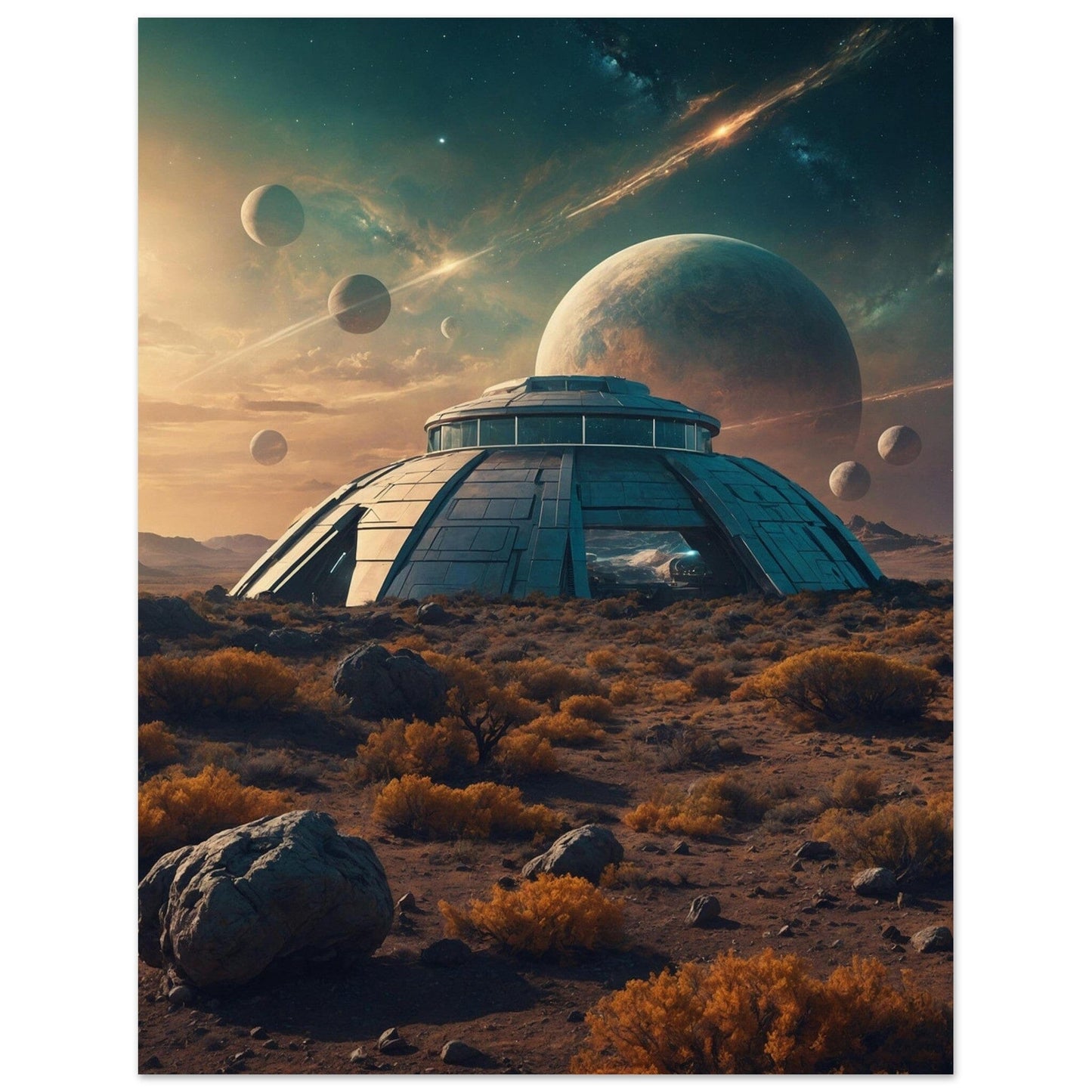 Premium Semi-Glossy Paper Poster Print Material Modern Masterpieces 27x35 cm / 11x14″