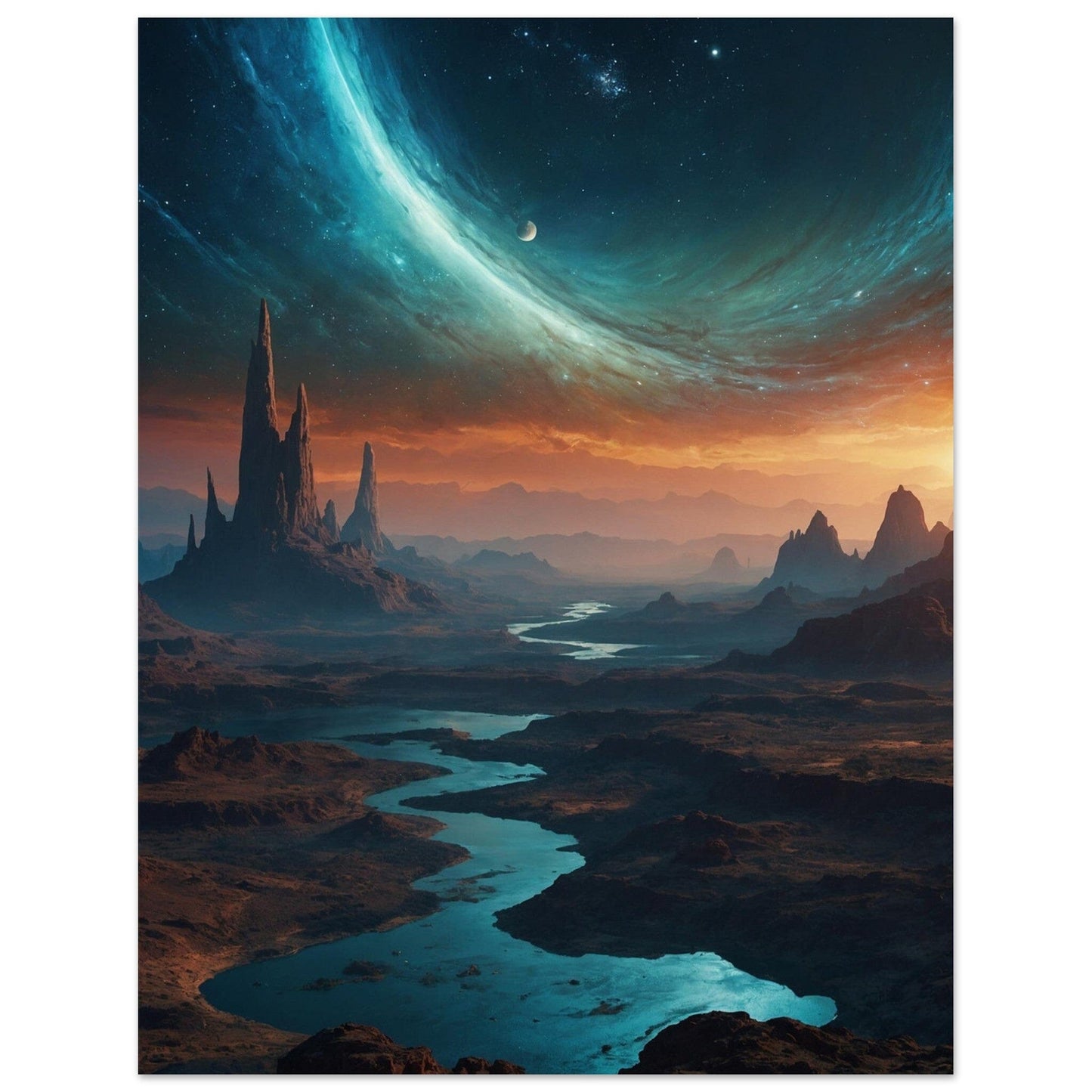 Premium Semi-Glossy Paper Poster Print Material Modern Masterpieces 27x35 cm / 11x14″
