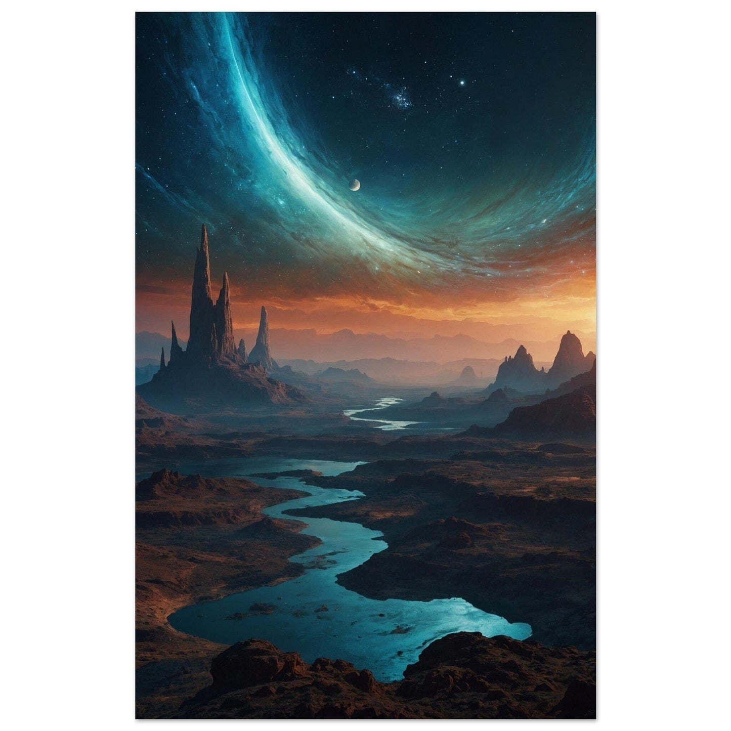 Premium Semi-Glossy Paper Poster Print Material Modern Masterpieces 28x43 cm / XL (11x17″)