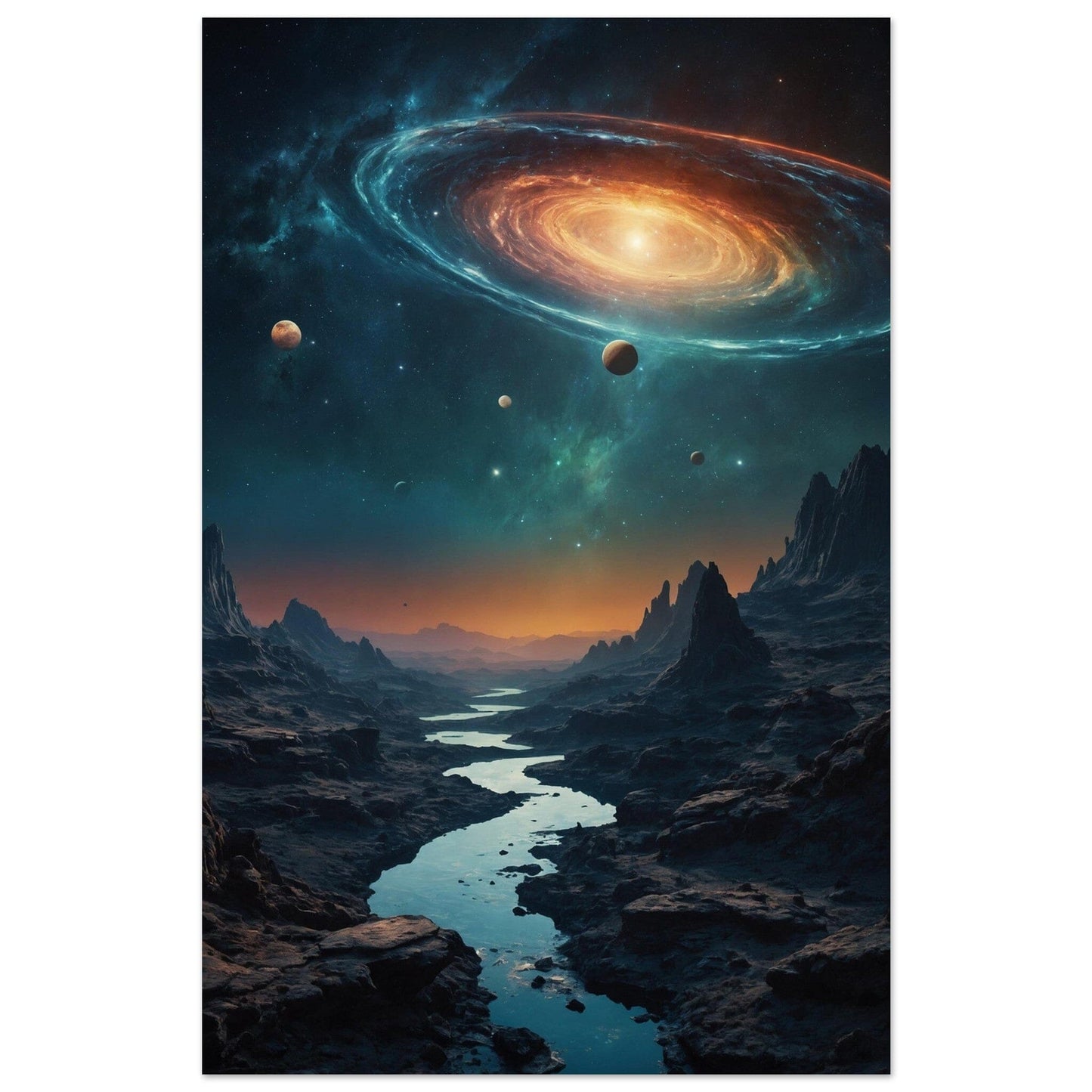 Premium Semi-Glossy Paper Poster Print Material Modern Masterpieces 28x43 cm / XL (11x17″)