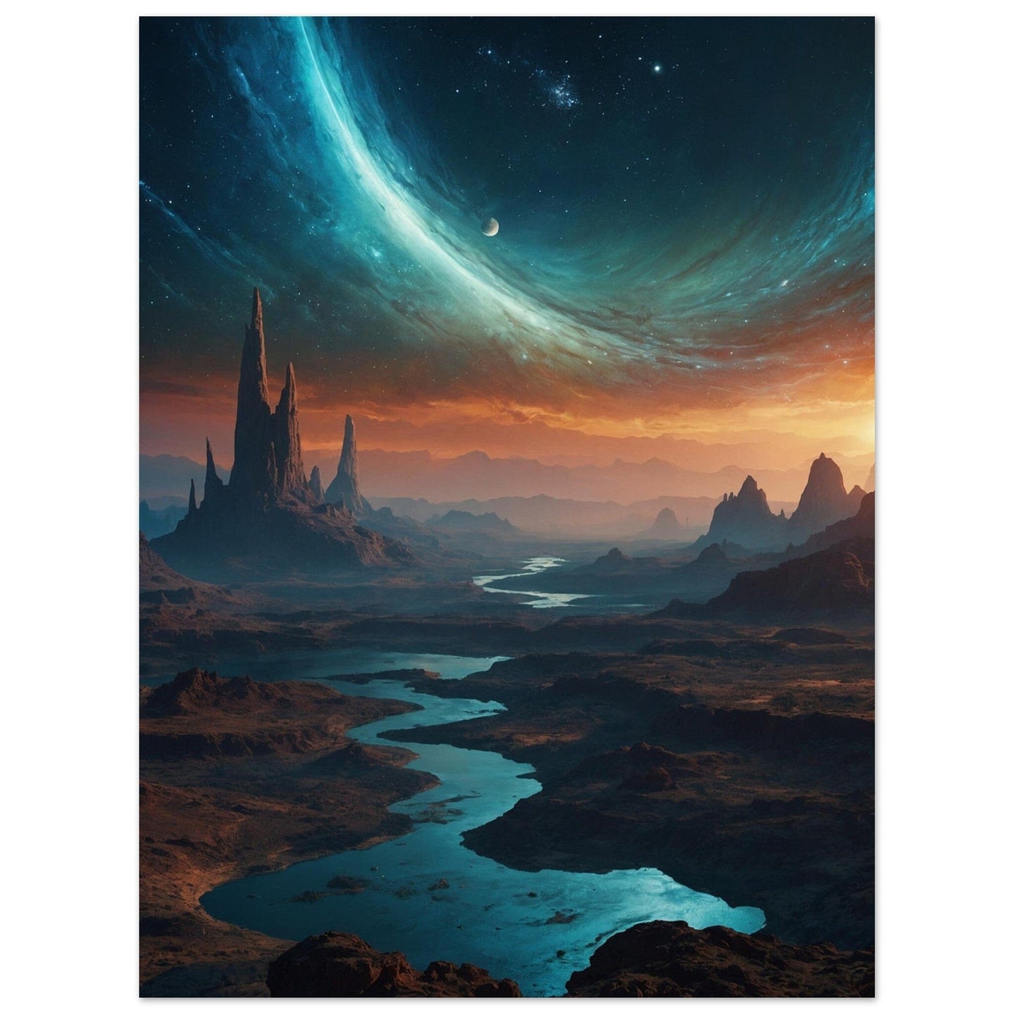 Premium Semi-Glossy Paper Poster Print Material Modern Masterpieces 60x80 cm / 24x32″