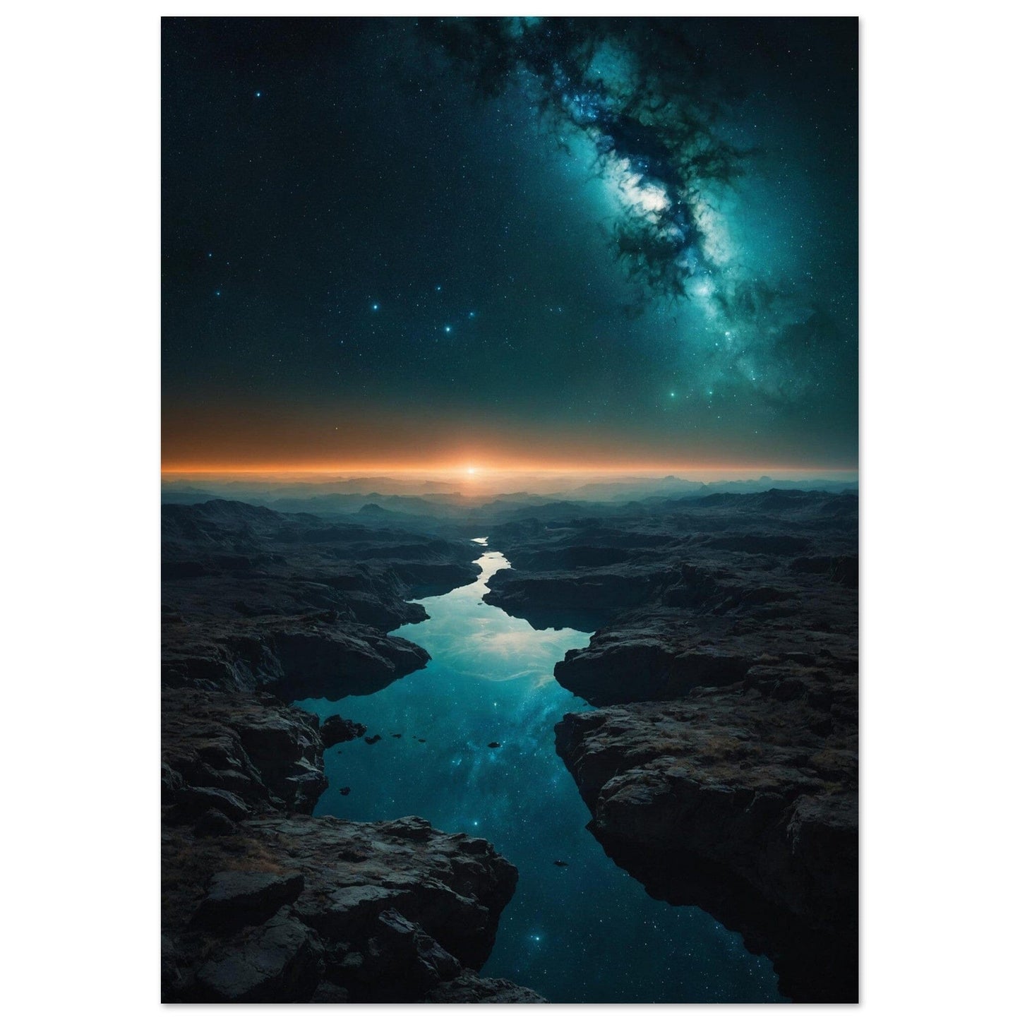 Premium Semi-Glossy Paper Poster Print Material Modern Masterpieces A2 (42 x 59.4 cm)