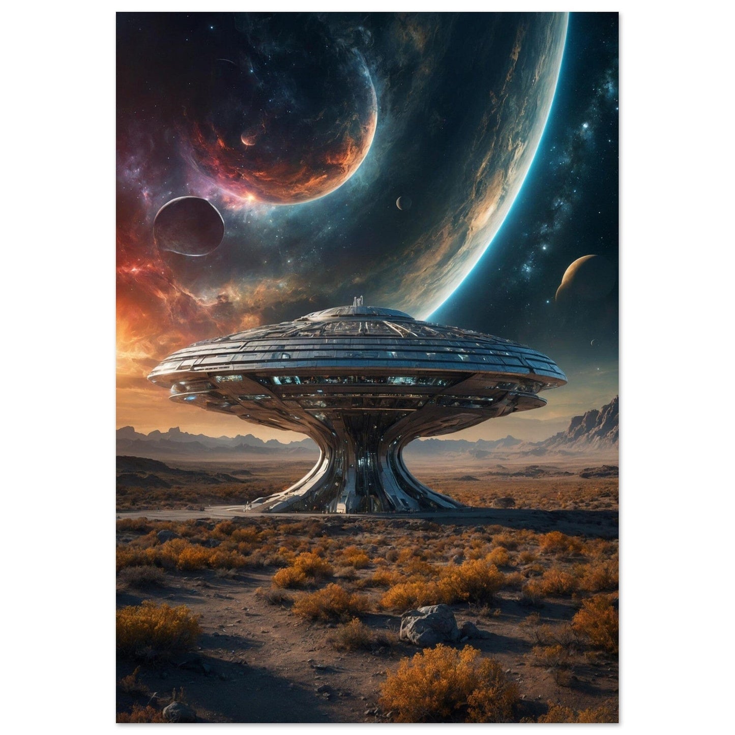 Premium Semi-Glossy Paper Poster Print Material Modern Masterpieces A2 (42 x 59.4 cm)