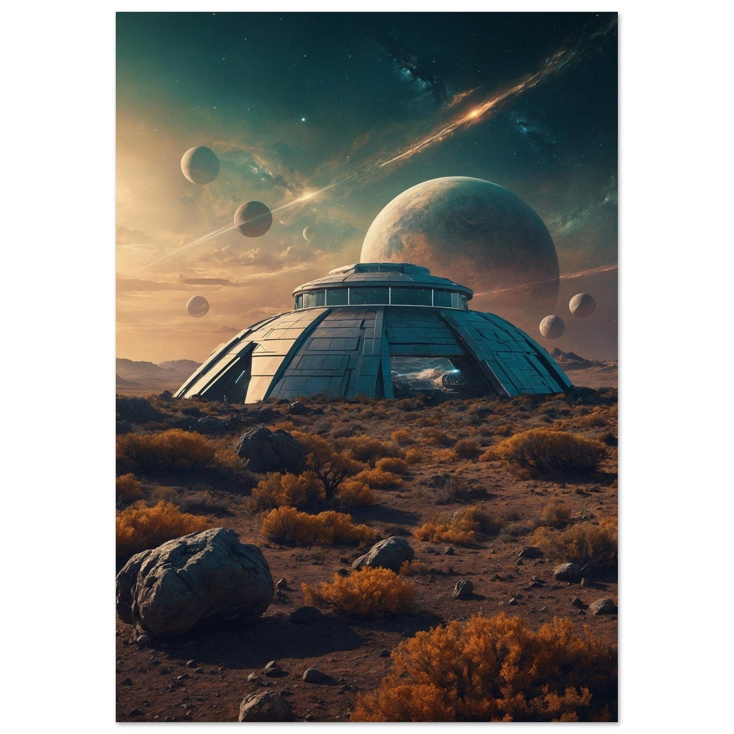 Premium Semi-Glossy Paper Poster Print Material Modern Masterpieces A2 (42 x 59.4 cm)