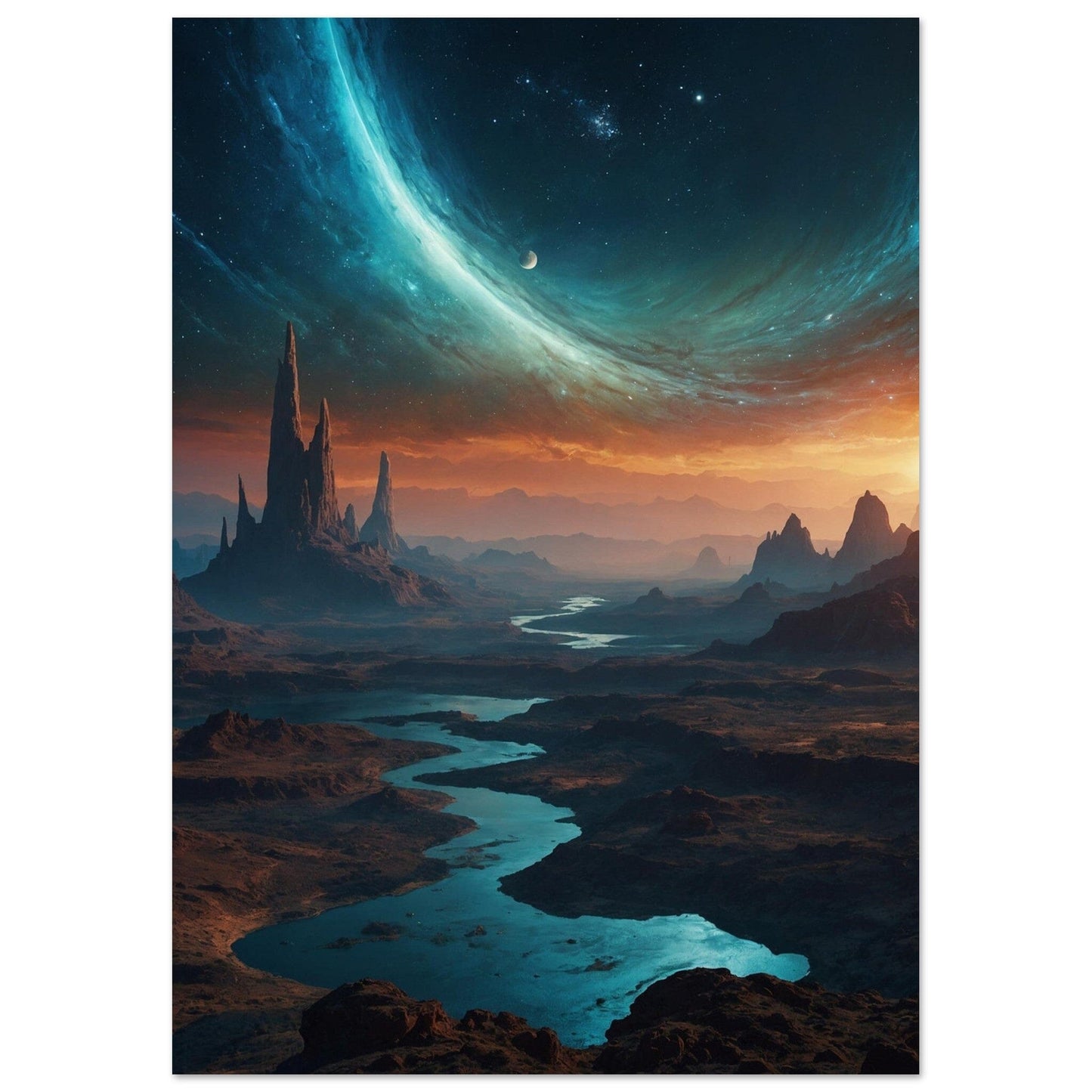 Premium Semi-Glossy Paper Poster Print Material Modern Masterpieces A2 (42 x 59.4 cm)