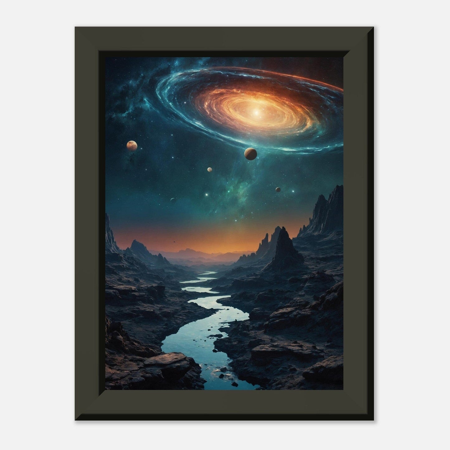Aurora Abyss: Cosmic Convergence Print Material Modern Masterpieces 13x18 cm / 5x7″ 