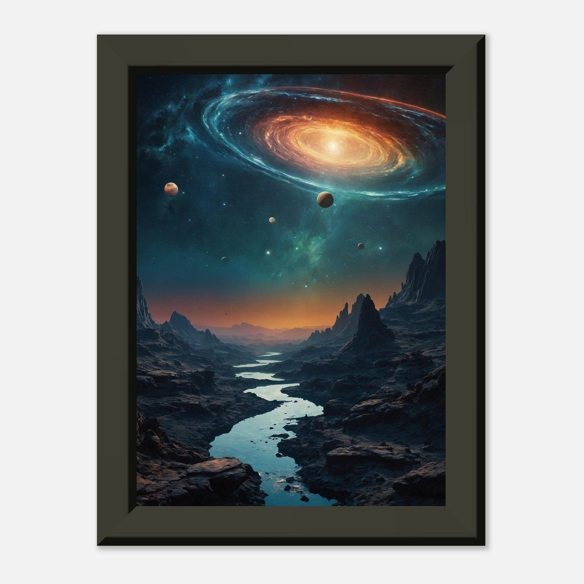 Aurora Abyss: Cosmic Convergence Print Material Modern Masterpieces 13x18 cm / 5x7″ 