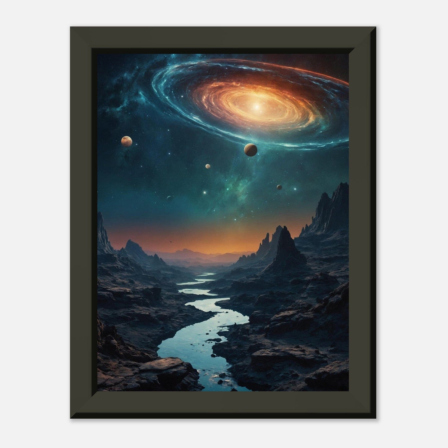 Aurora Abyss: Cosmic Convergence Print Material Modern Masterpieces 15x20 cm / 6x8″ 