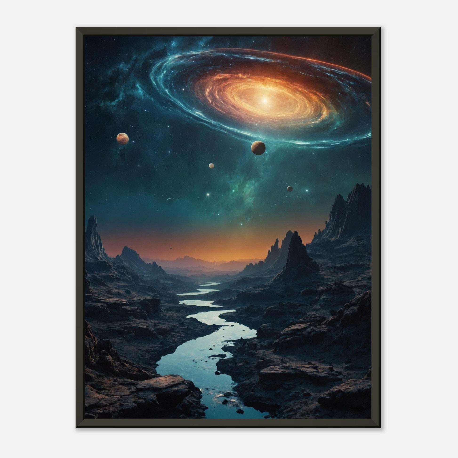 Aurora Abyss: Cosmic Convergence Print Material Modern Masterpieces 45x60 cm / 18x24″ 