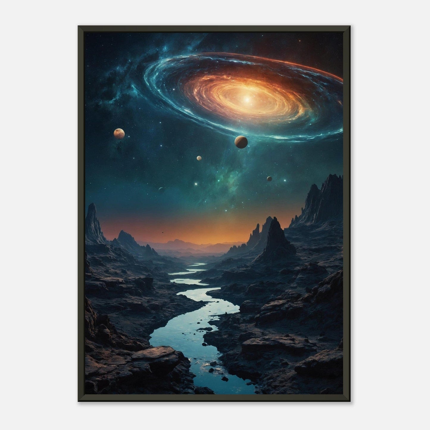 Aurora Abyss: Cosmic Convergence Print Material Modern Masterpieces 50x70 cm / 20x28″ 