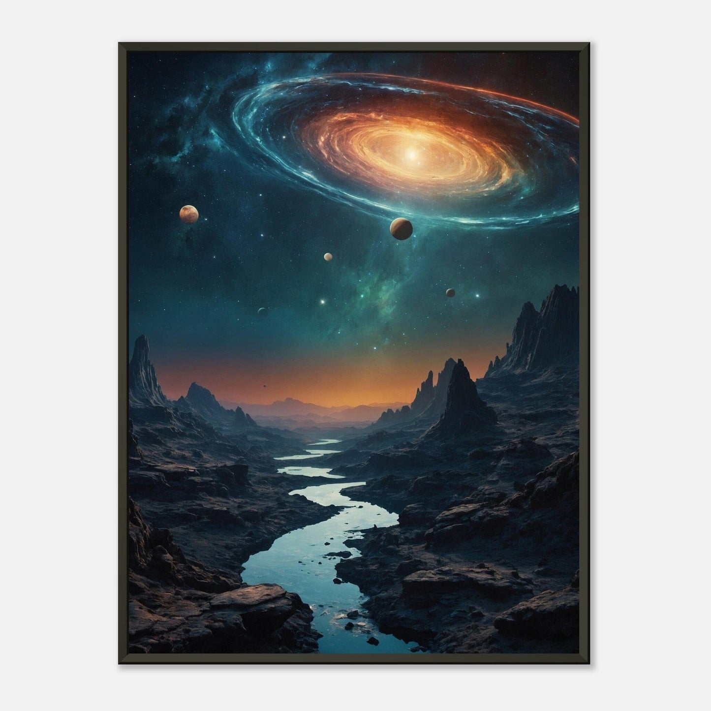 Aurora Abyss: Cosmic Convergence Print Material Modern Masterpieces 60x80 cm / 24x32″ 