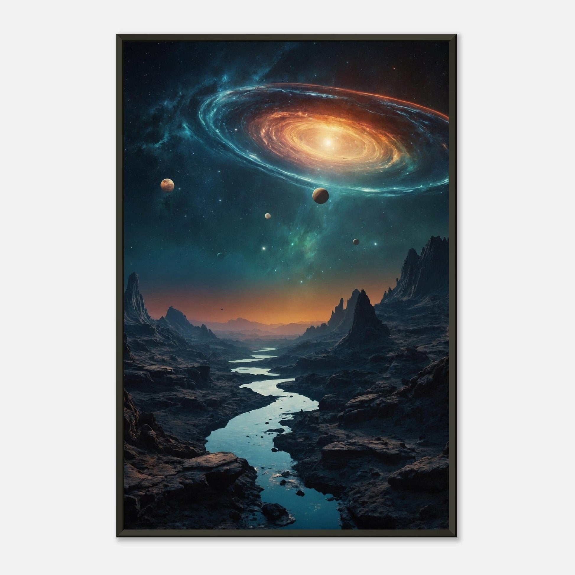 Aurora Abyss: Cosmic Convergence Print Material Modern Masterpieces 60x90 cm / 24x36″ 