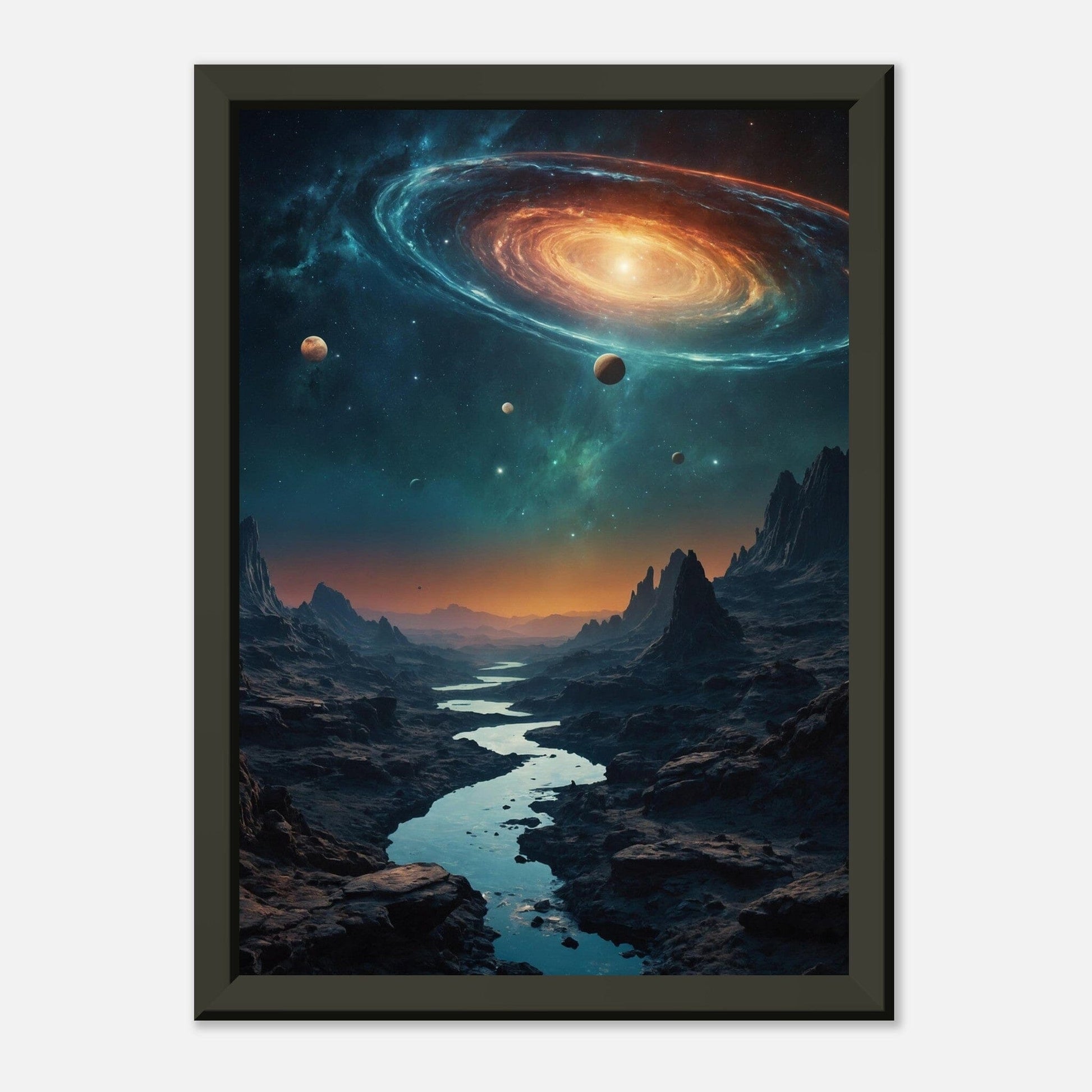 Aurora Abyss: Cosmic Convergence Print Material Modern Masterpieces A4 21x29.7 cm / 8x12″ 