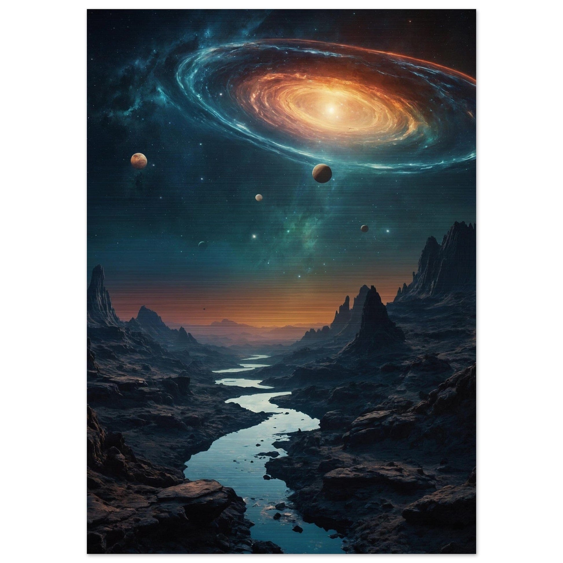 Brushed Aluminium Print - Moderne Kunstwerke mit gebürstetem Finish Print Material Modern Masterpieces 50x70 cm / 20x28″ 