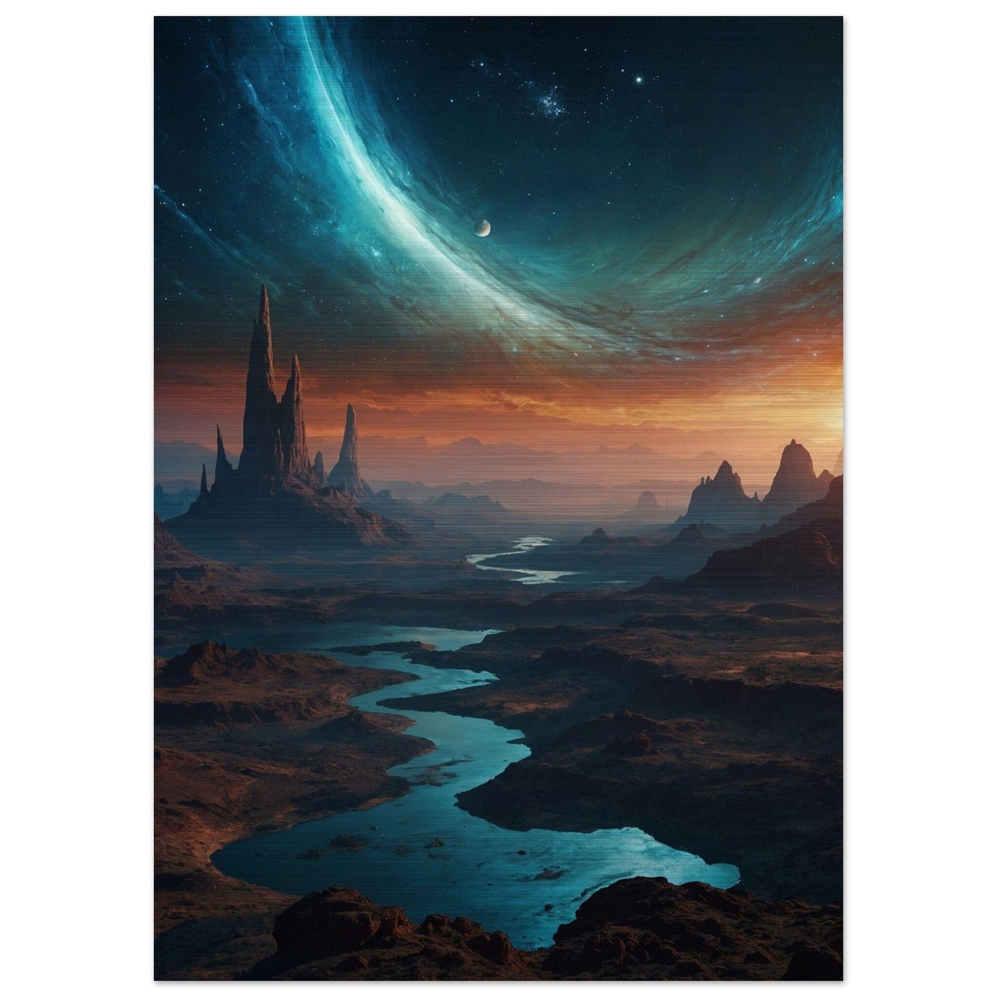 Brushed Aluminium Print - Moderne Kunstwerke mit gebürstetem Finish Print Material Modern Masterpieces 50x70 cm / 20x28″ 
