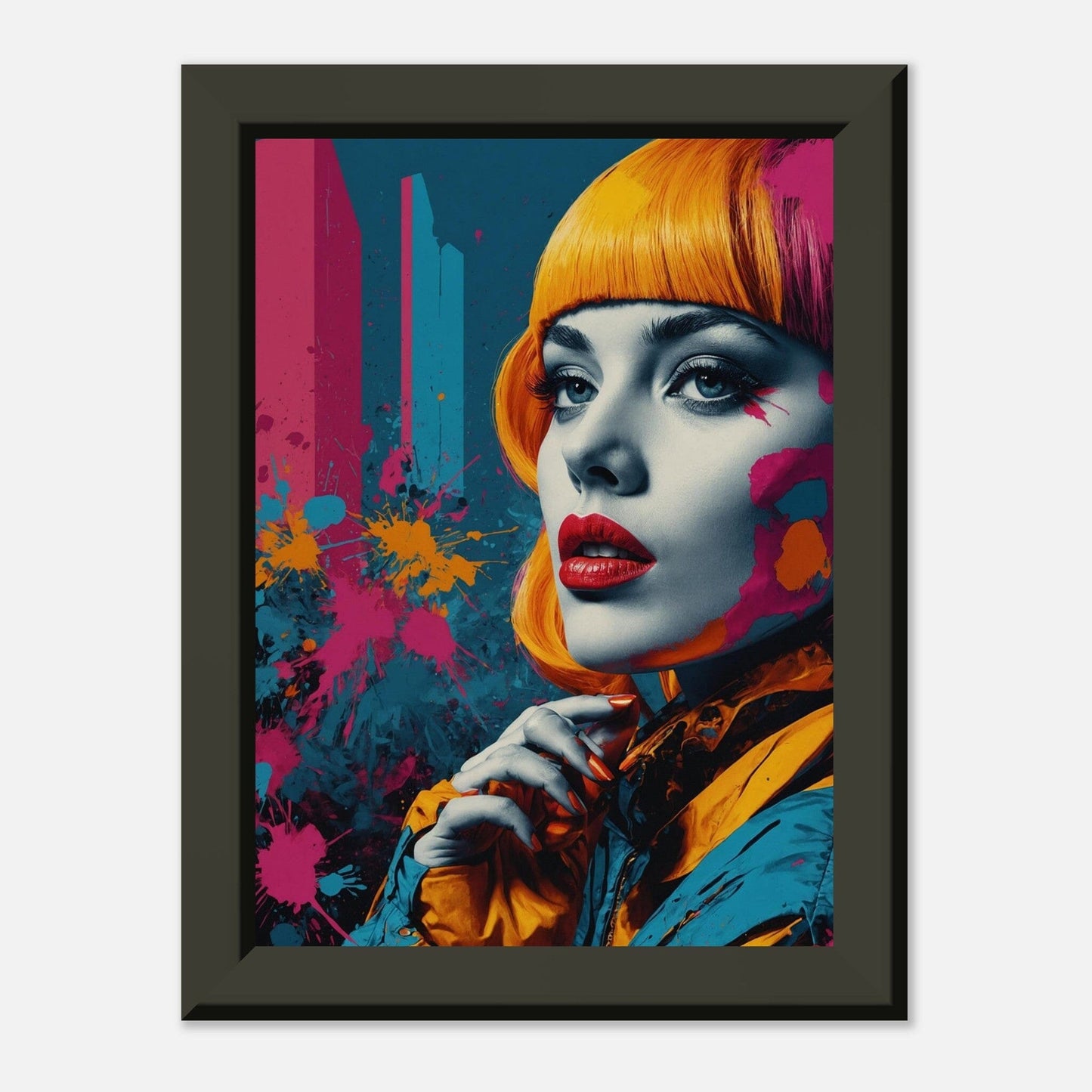 Colorful Crescendo: Bold Brushstrokes Print Material Modern Masterpieces 13x18 cm / 5x7″ 