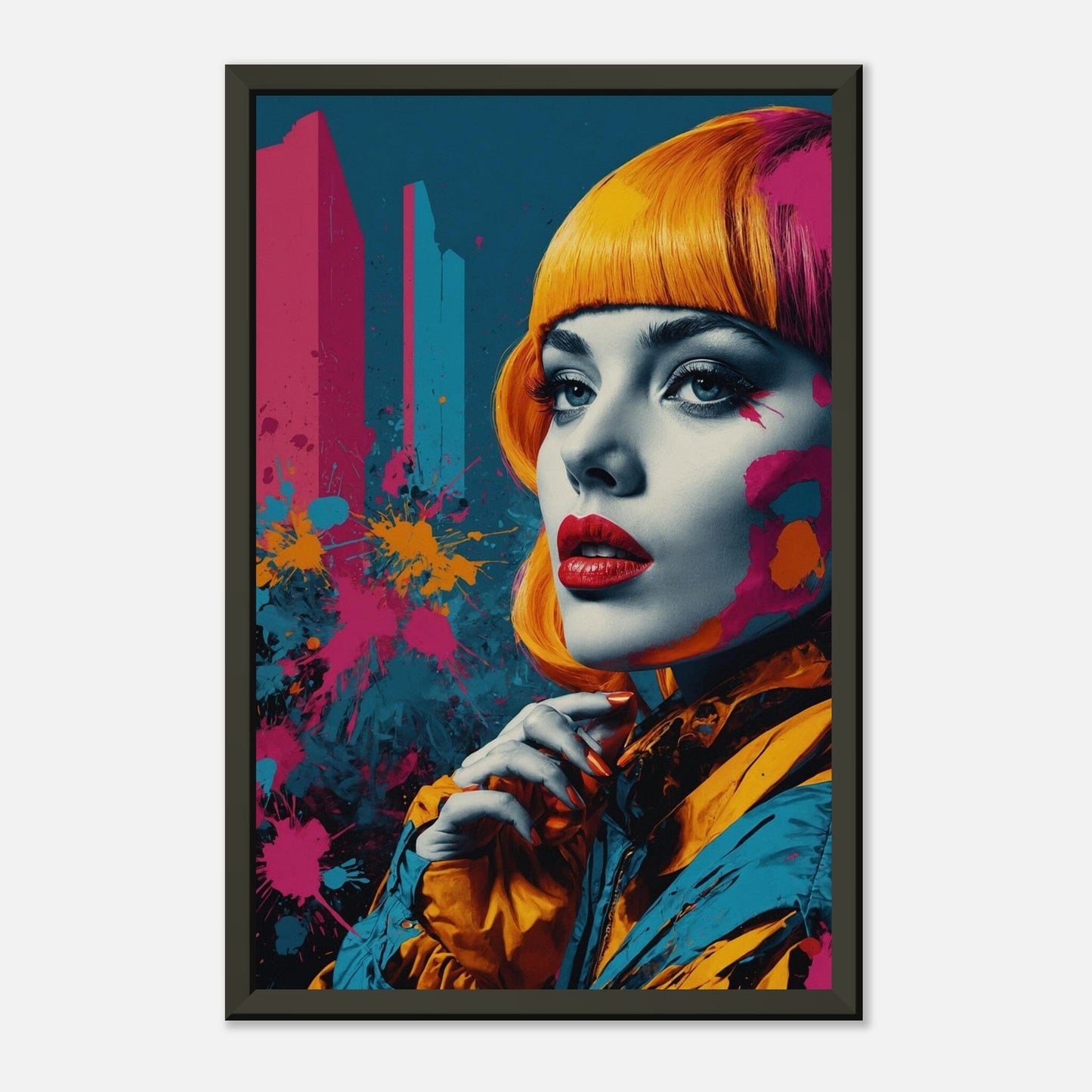 Colorful Crescendo: Bold Brushstrokes Print Material Modern Masterpieces 28x43 cm / XL (11x17″) 