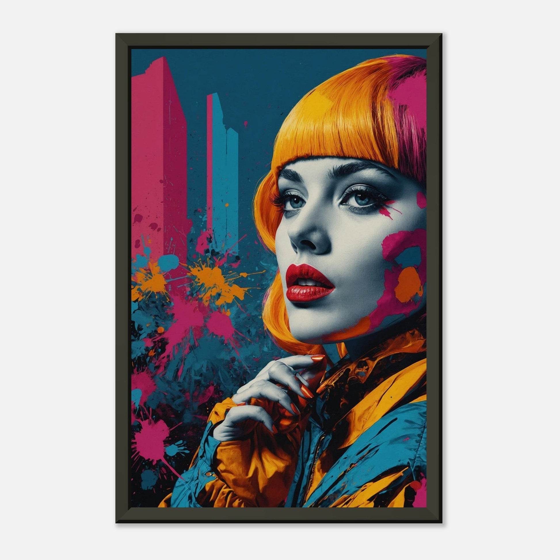 Colorful Crescendo: Bold Brushstrokes Print Material Modern Masterpieces 28x43 cm / XL (11x17″) 