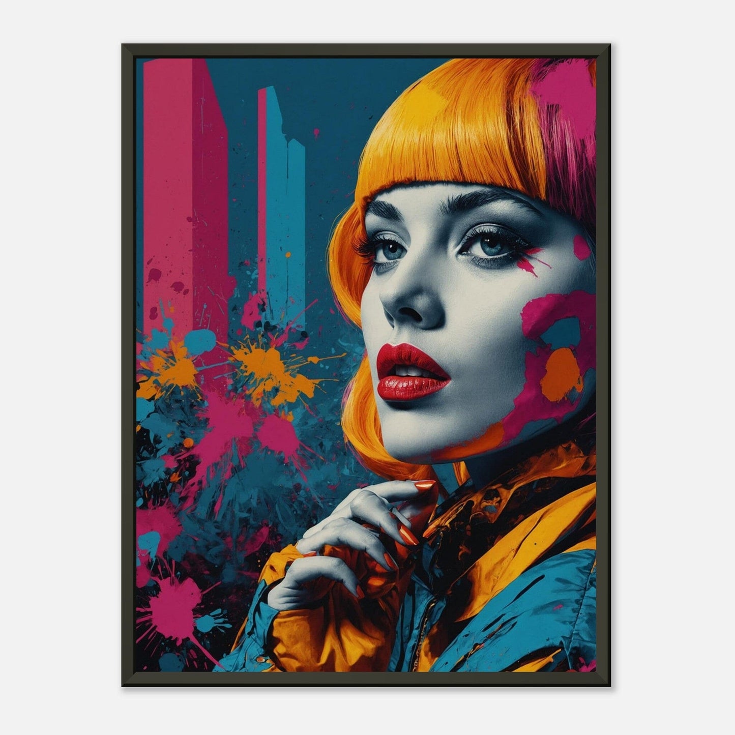 Colorful Crescendo: Bold Brushstrokes Print Material Modern Masterpieces 45x60 cm / 18x24″ 