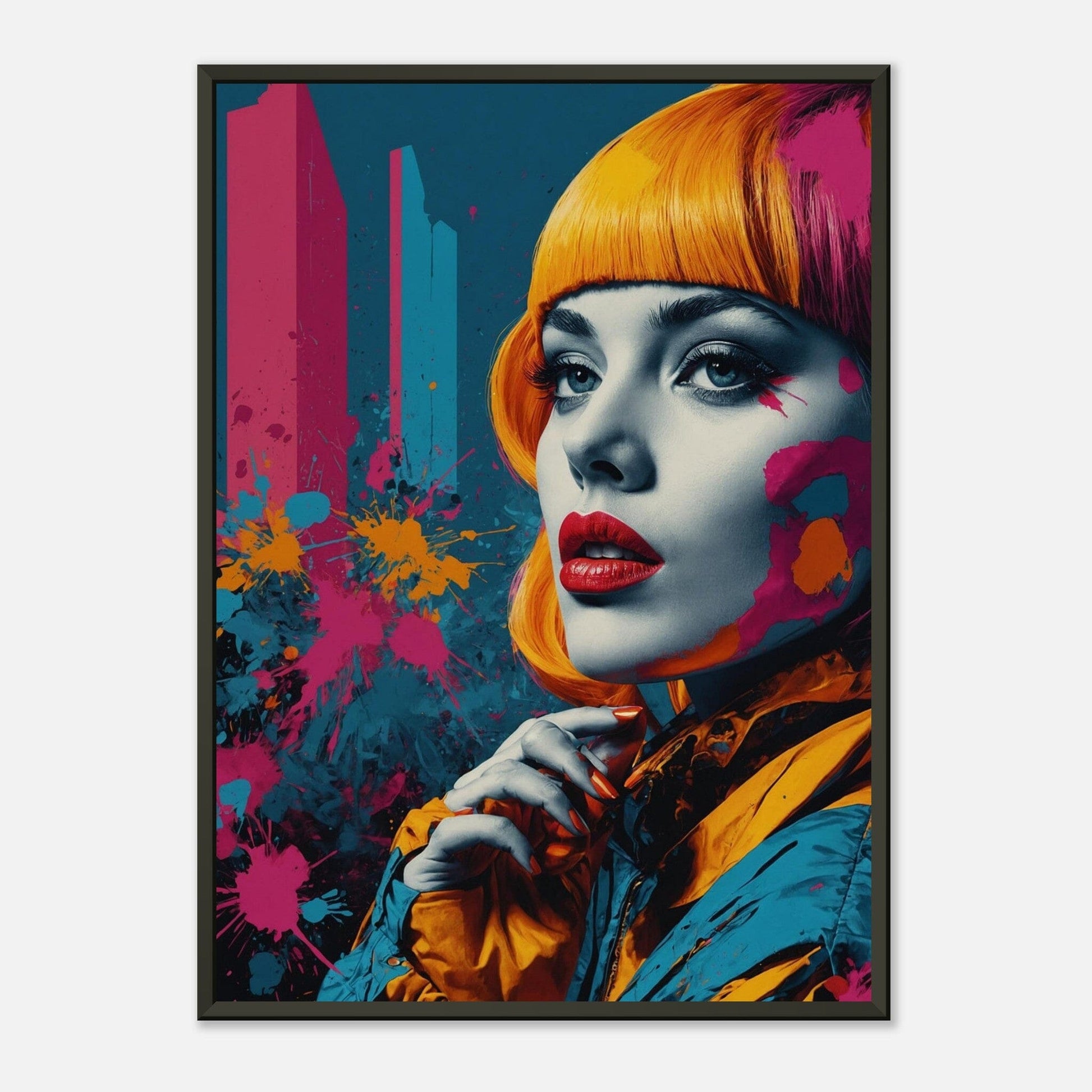 Colorful Crescendo: Bold Brushstrokes Print Material Modern Masterpieces 50x70 cm / 20x28″ 