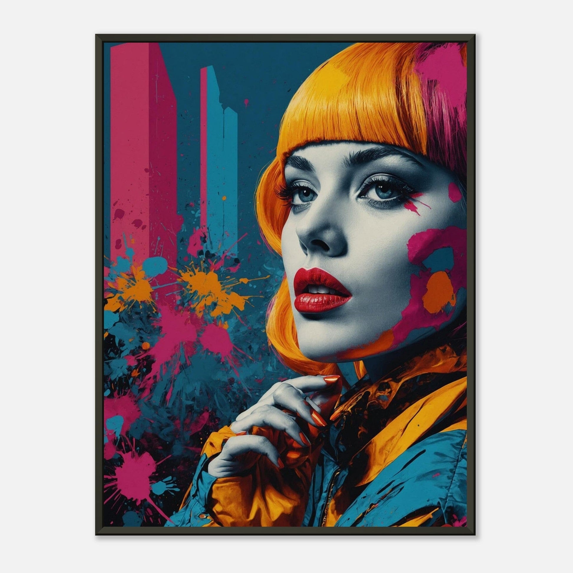 Colorful Crescendo: Bold Brushstrokes Print Material Modern Masterpieces 60x80 cm / 24x32″ 