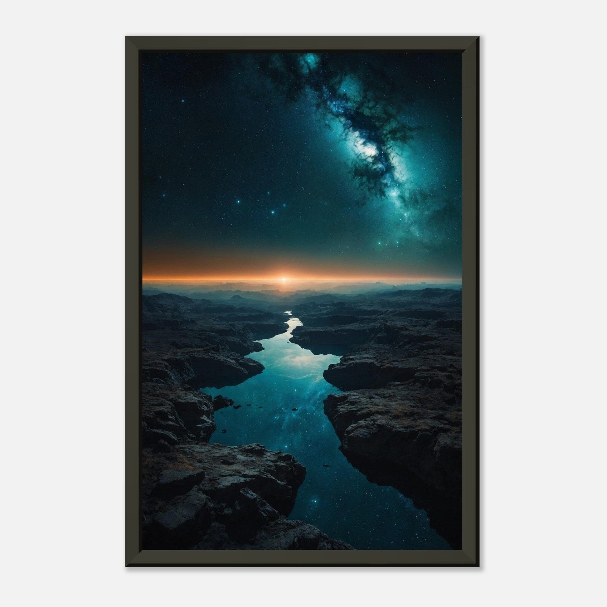 Cosmic Contrasts: Celestial Harmony Print Material Modern Masterpieces 28x43 cm / XL (11x17″) 