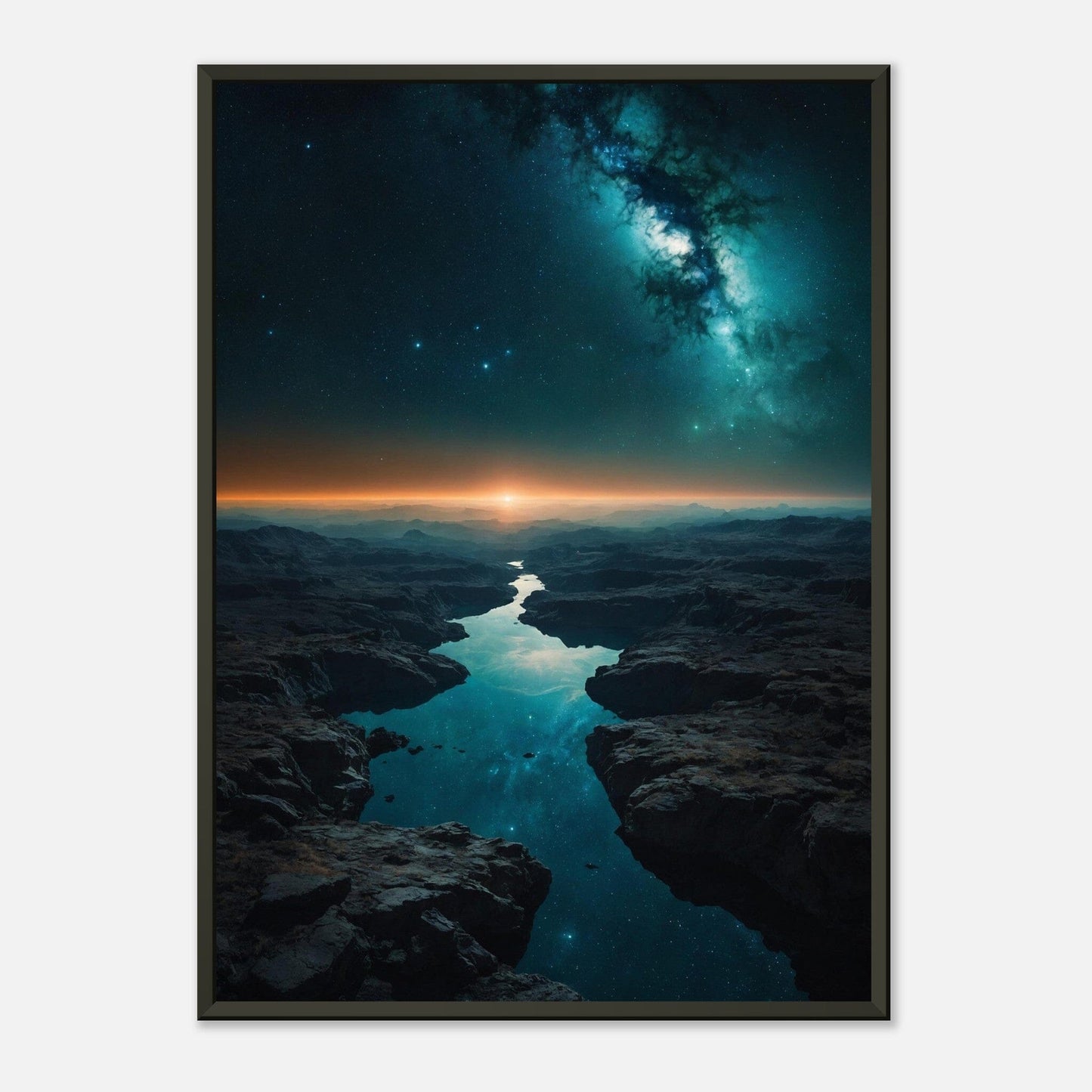 Cosmic Contrasts: Celestial Harmony Print Material Modern Masterpieces 50x70 cm / 20x28″ 