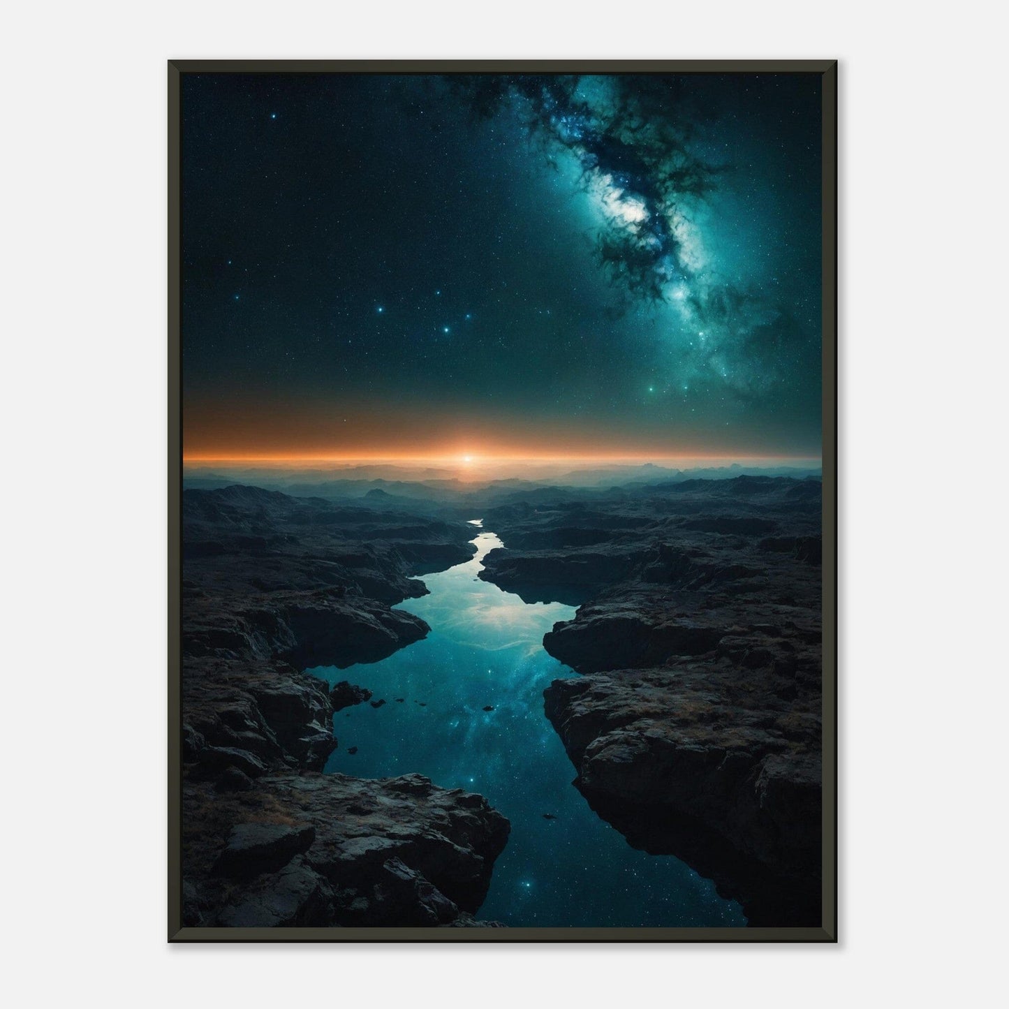 Cosmic Contrasts: Celestial Harmony Print Material Modern Masterpieces 60x80 cm / 24x32″ 
