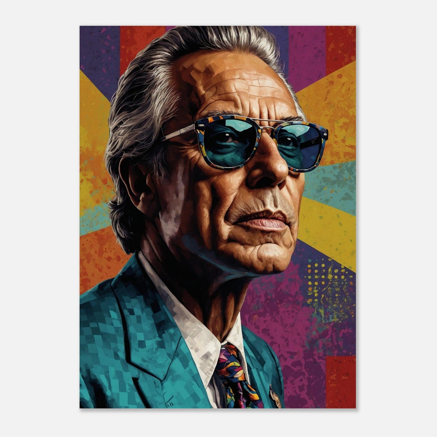 Cultural Icons: Vibrant Portraiture Print Material Modern Masterpieces 13x18 cm / 5x7″ Museum-Quality Matte Paper Poster Vertical