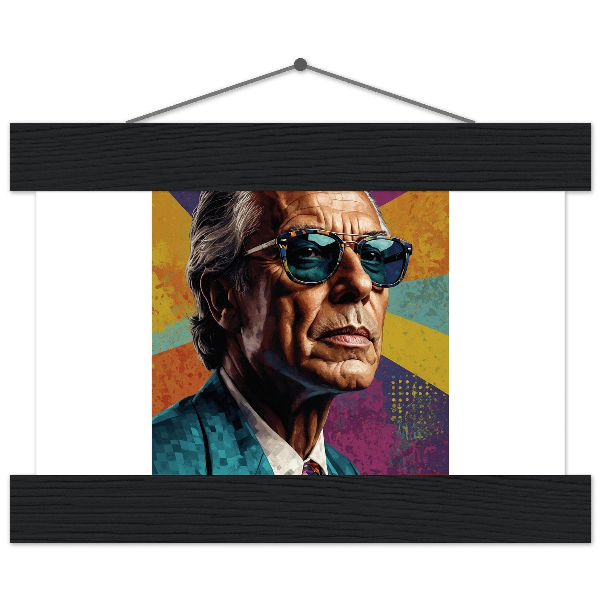 Cultural Icons: Vibrant Portraiture Print Material Modern Masterpieces 13x18 cm / 5x7″ Premium Matte Paper Poster with Hanger Horizontal