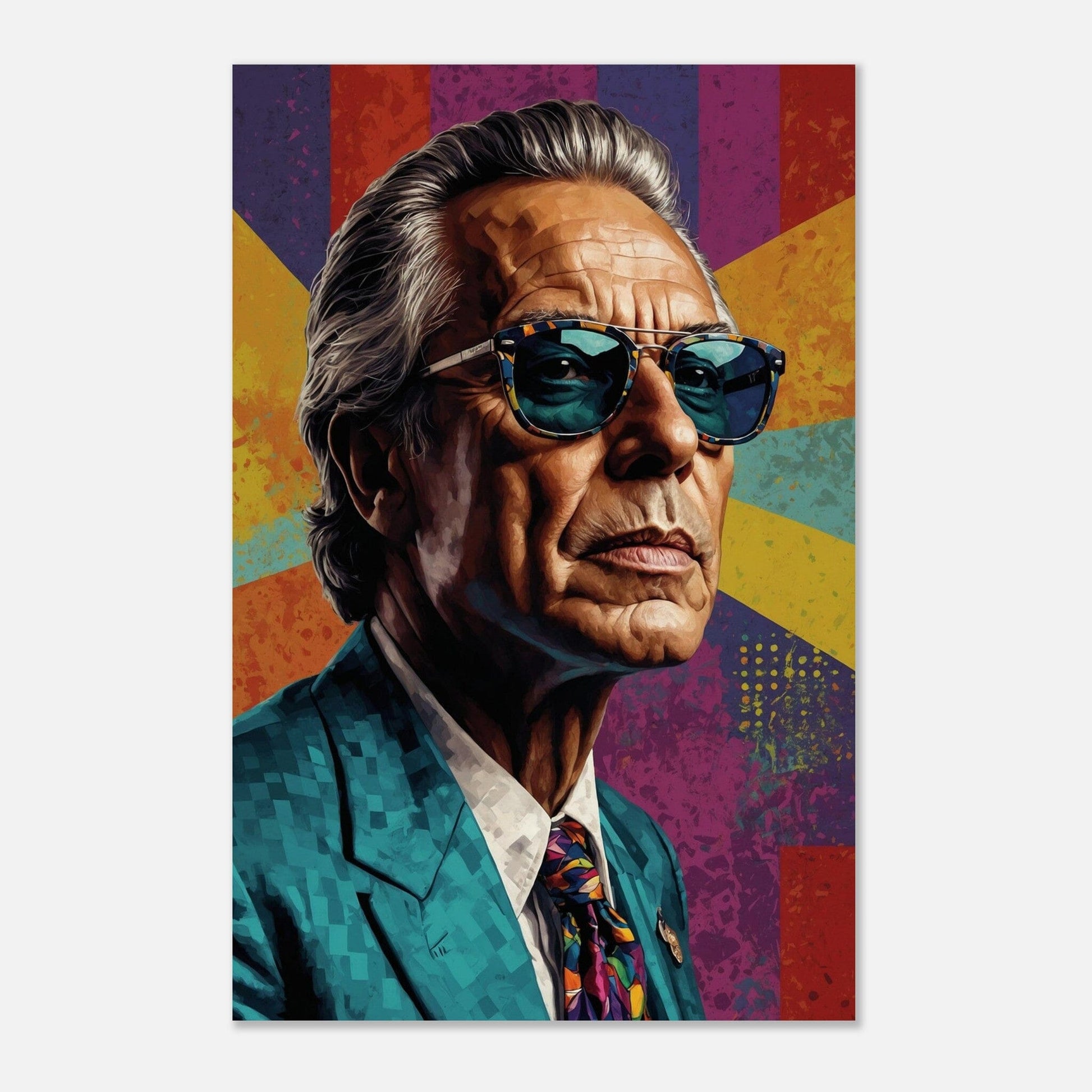 Cultural Icons: Vibrant Portraiture Print Material Modern Masterpieces 28x43 cm / XL (11x17″) Museum-Quality Matte Paper Poster Vertical