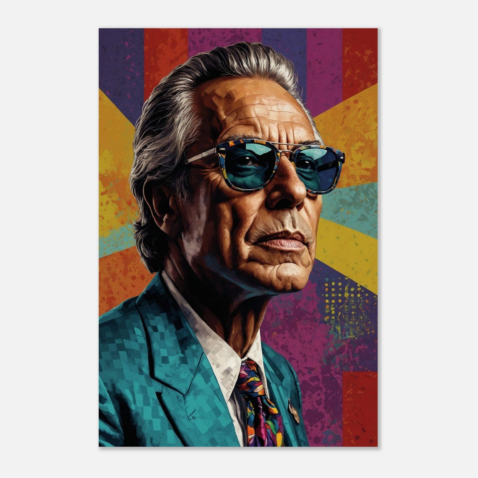 Cultural Icons: Vibrant Portraiture Print Material Modern Masterpieces 60x90 cm / 24x36″ Museum-Quality Matte Paper Poster Vertical