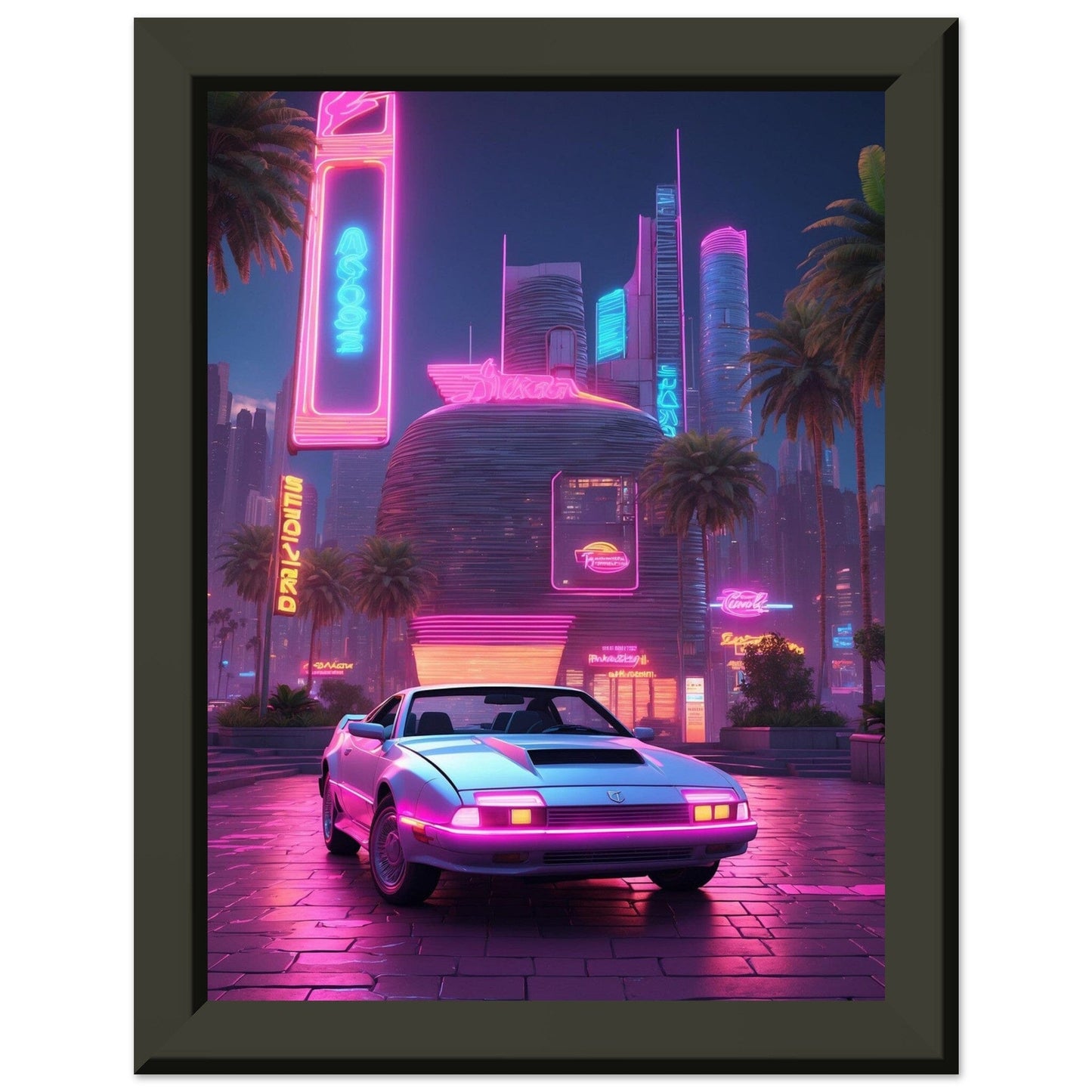 Electric Dreams: Neon Odyssey Print Material Modern Masterpieces 15x20 cm / 6x8″ 