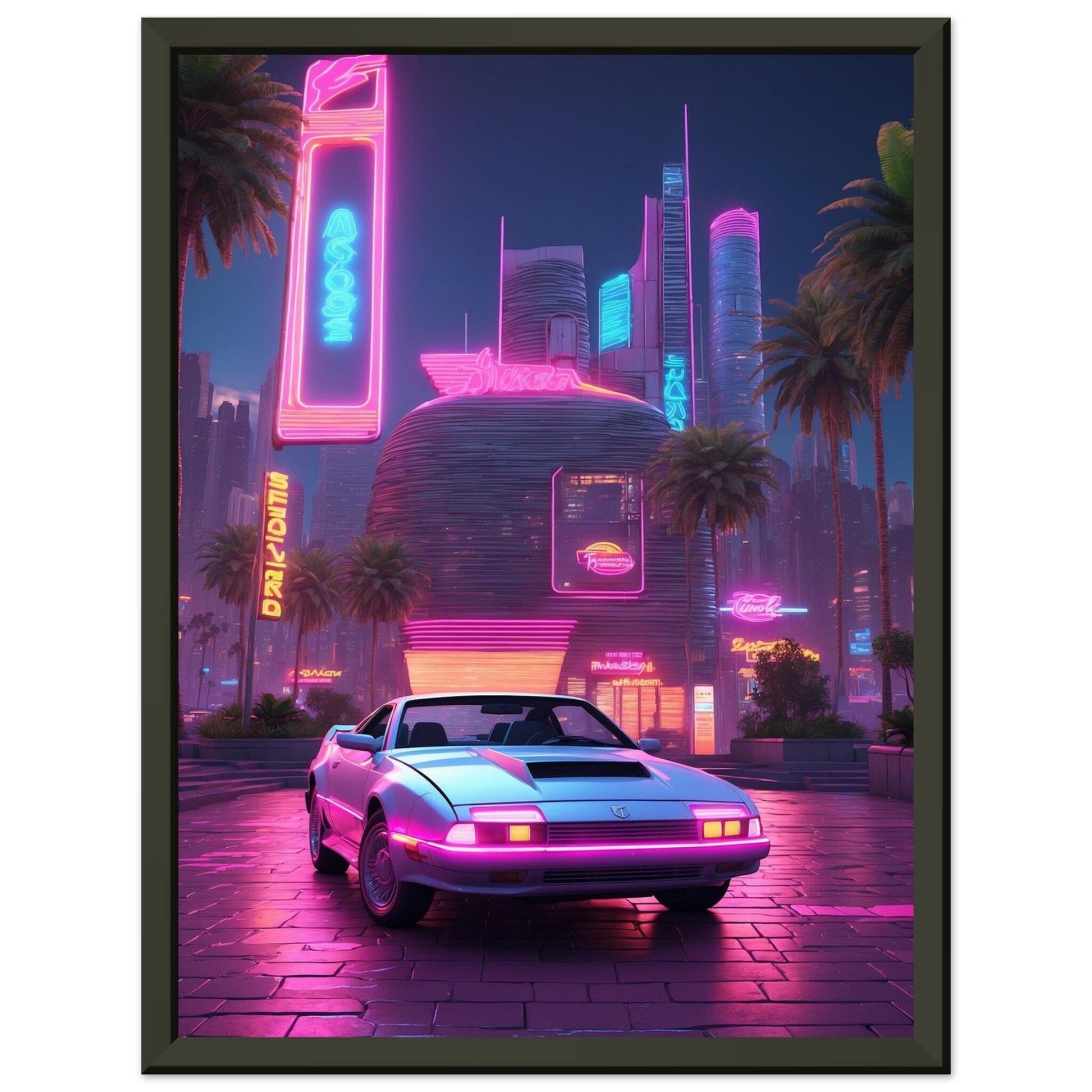 Electric Dreams: Neon Odyssey Print Material Modern Masterpieces 30x40 cm / 12x16″ 