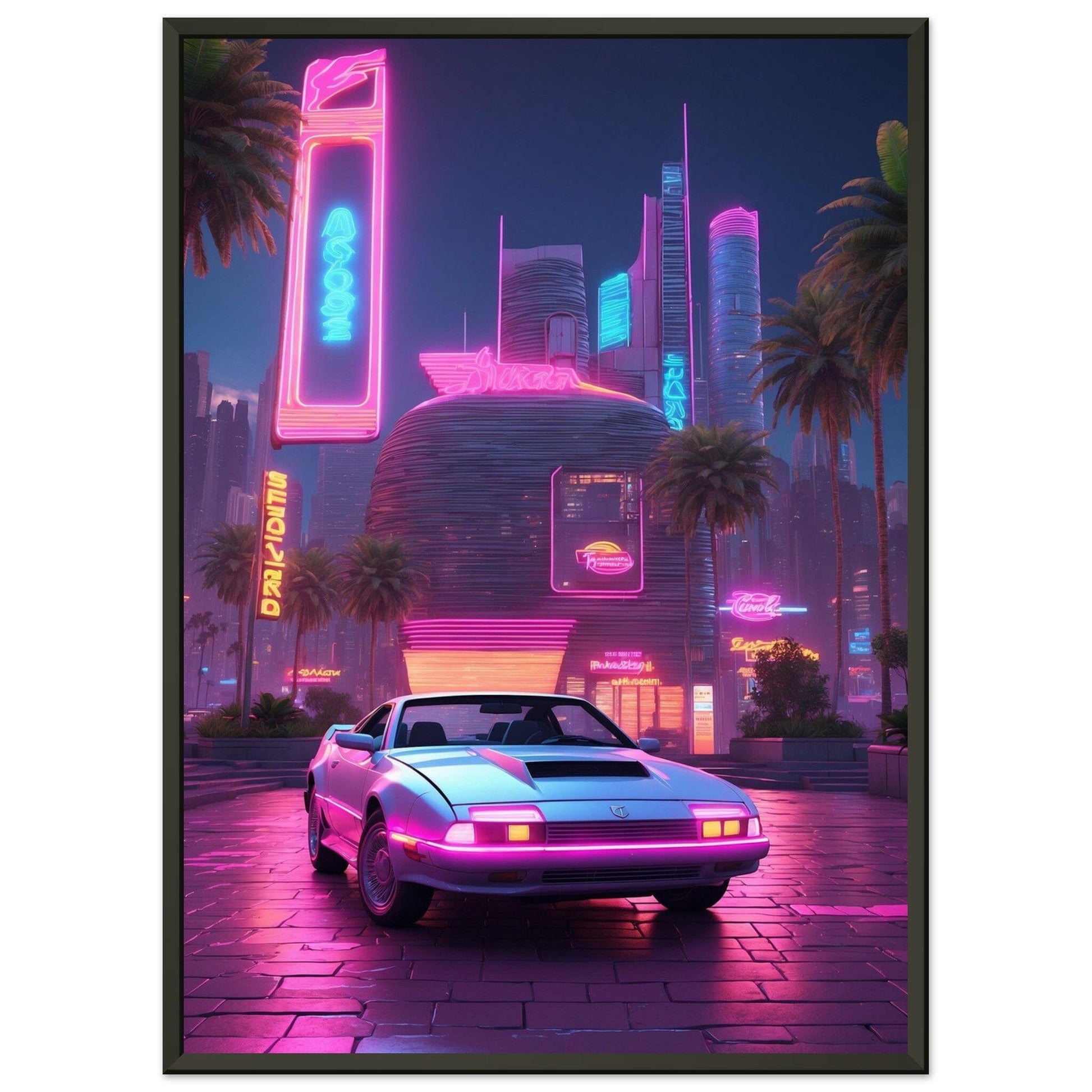 Electric Dreams: Neon Odyssey Print Material Modern Masterpieces 50x70 cm / 20x28″ 