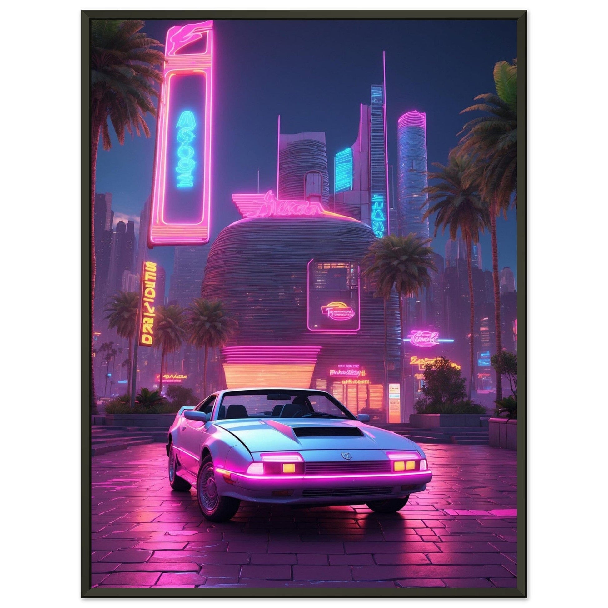 Electric Dreams: Neon Odyssey Print Material Modern Masterpieces 60x80 cm / 24x32″ 