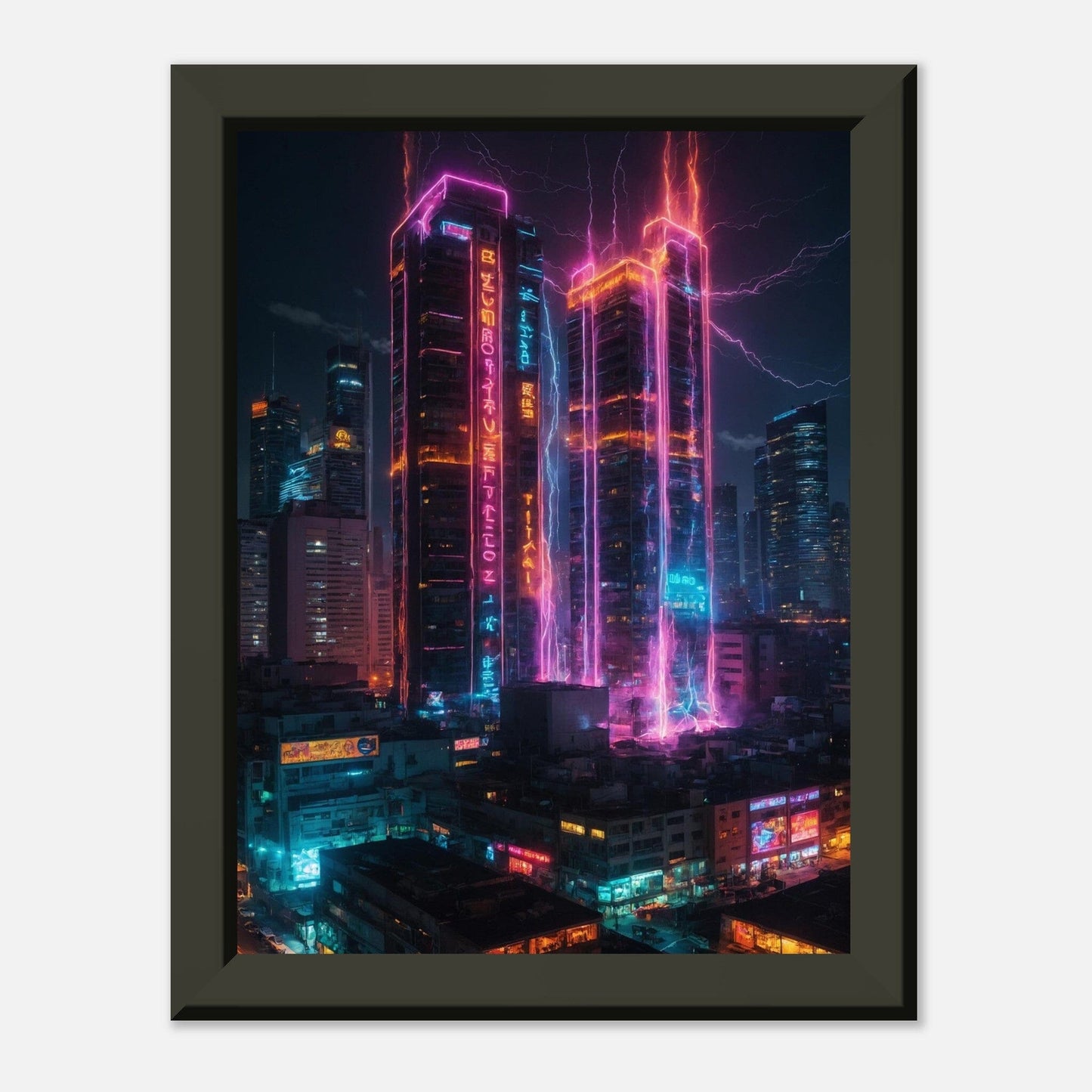 Electric Euphoria: Dynamic Delight Print Material Modern Masterpieces 15x20 cm / 6x8″ 