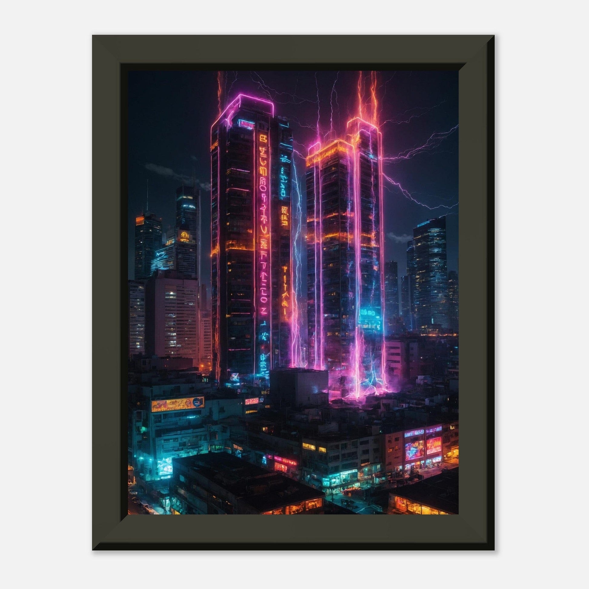 Electric Euphoria: Dynamic Delight Print Material Modern Masterpieces 15x20 cm / 6x8″ 