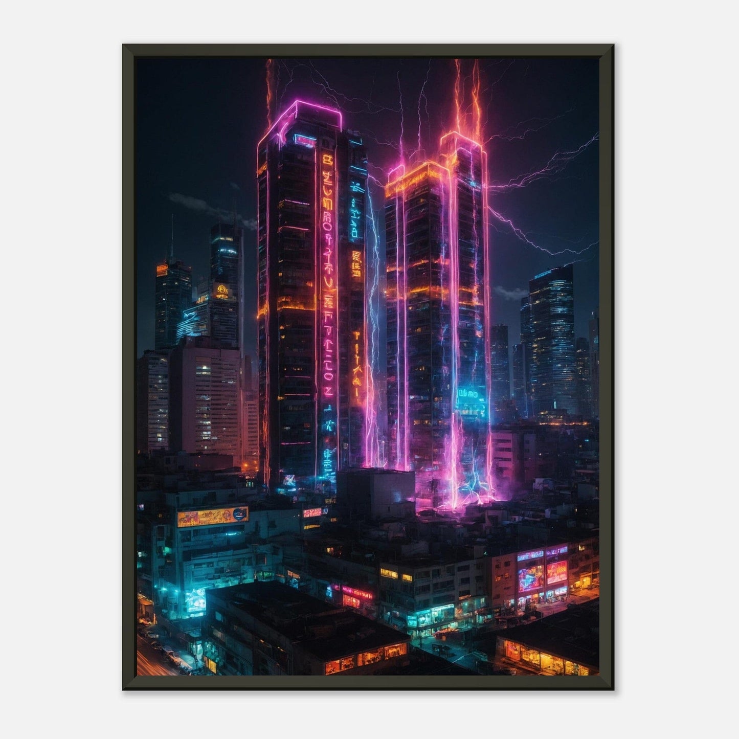 Electric Euphoria: Dynamic Delight Print Material Modern Masterpieces 45x60 cm / 18x24″ 