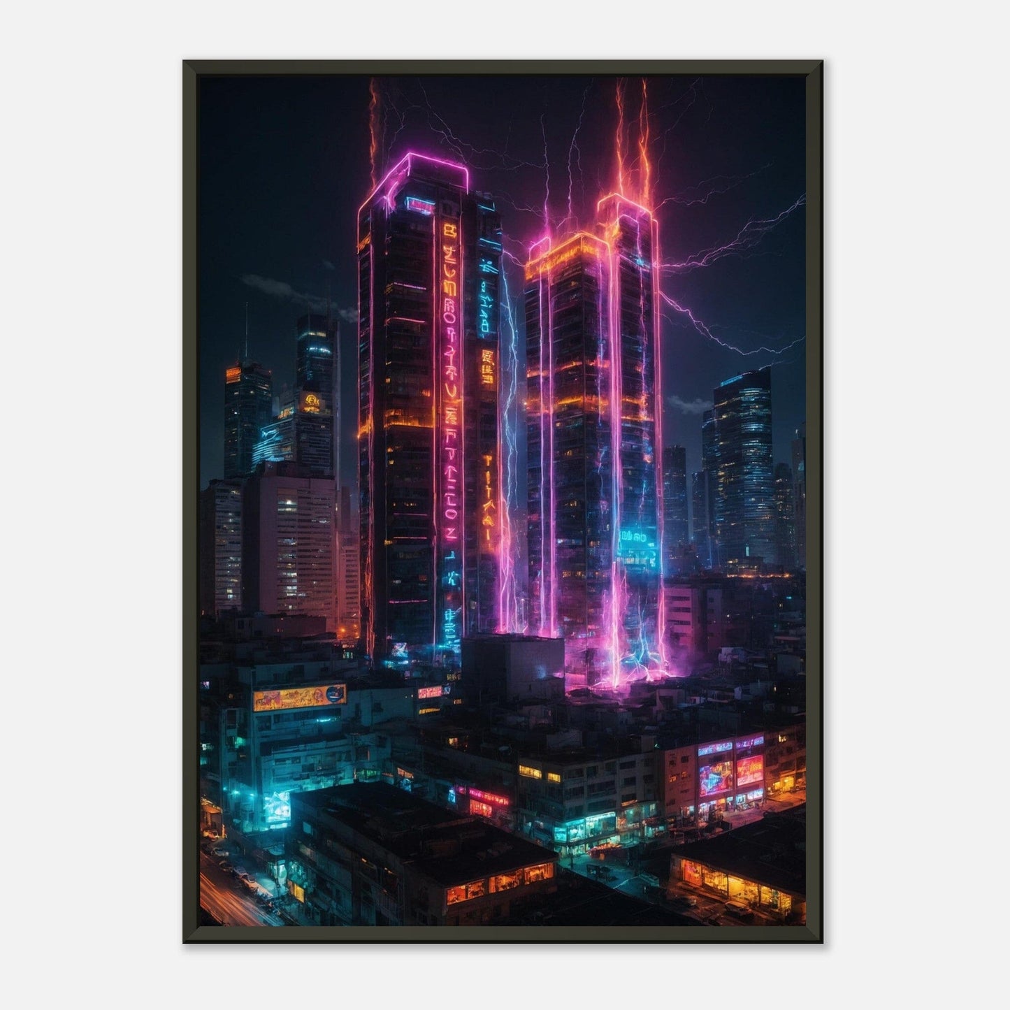 Electric Euphoria: Dynamic Delight Print Material Modern Masterpieces 50x70 cm / 20x28″ 