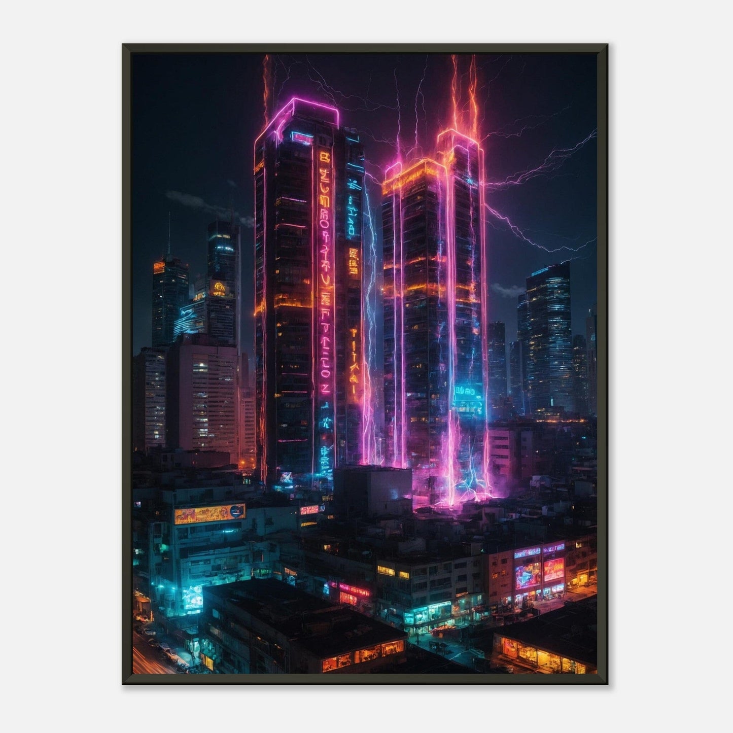 Electric Euphoria: Dynamic Delight Print Material Modern Masterpieces 60x80 cm / 24x32″ 