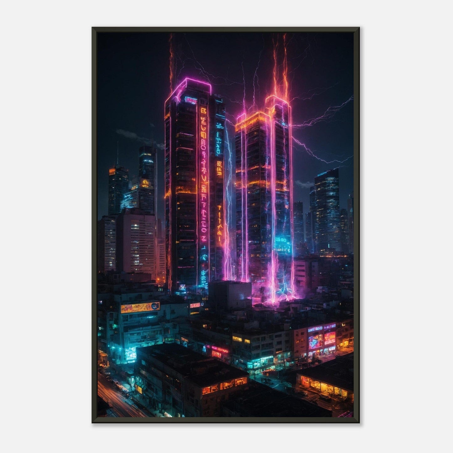 Electric Euphoria: Dynamic Delight Print Material Modern Masterpieces 60x90 cm / 24x36″ 