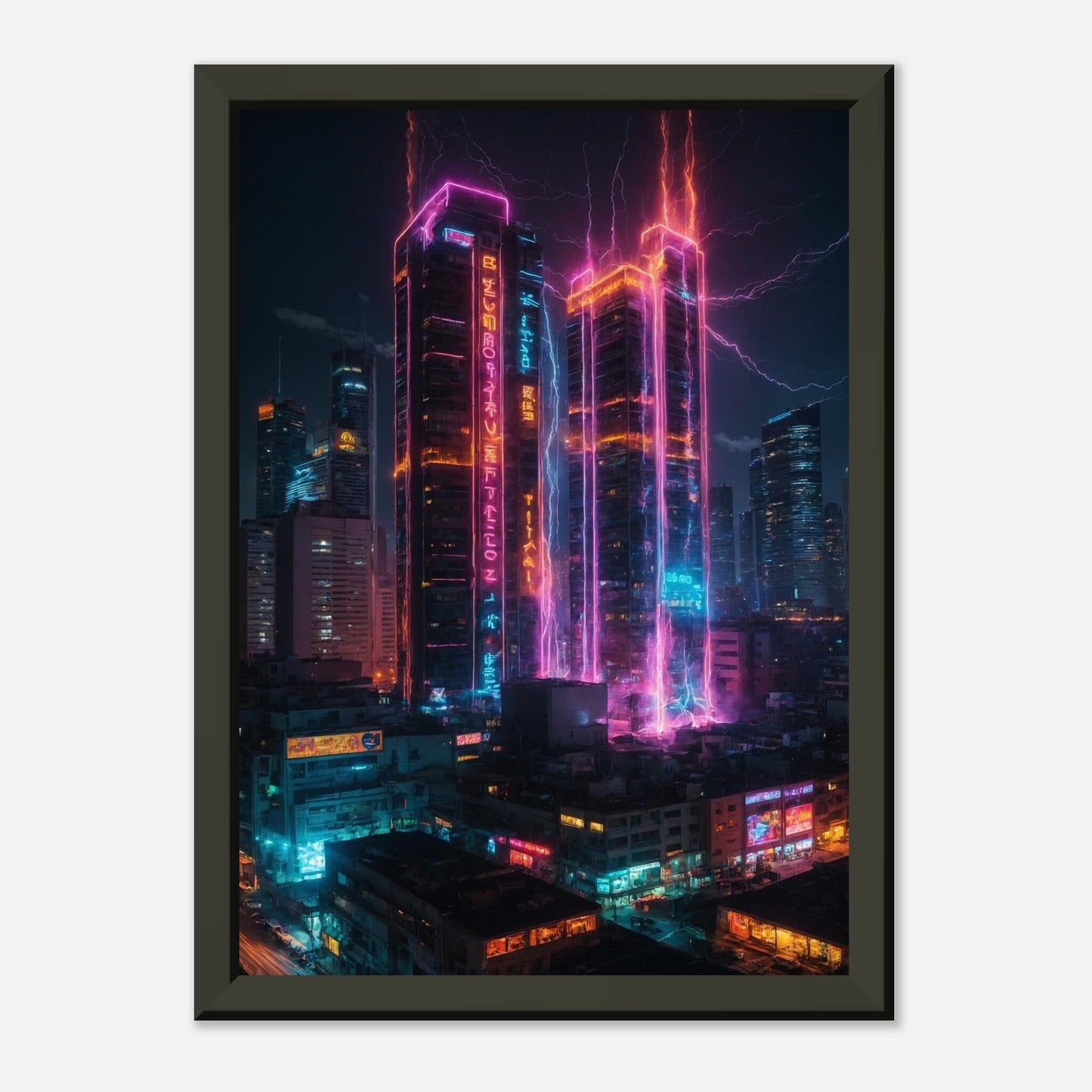 Electric Euphoria: Dynamic Delight Print Material Modern Masterpieces A4 21x29.7 cm / 8x12″ 