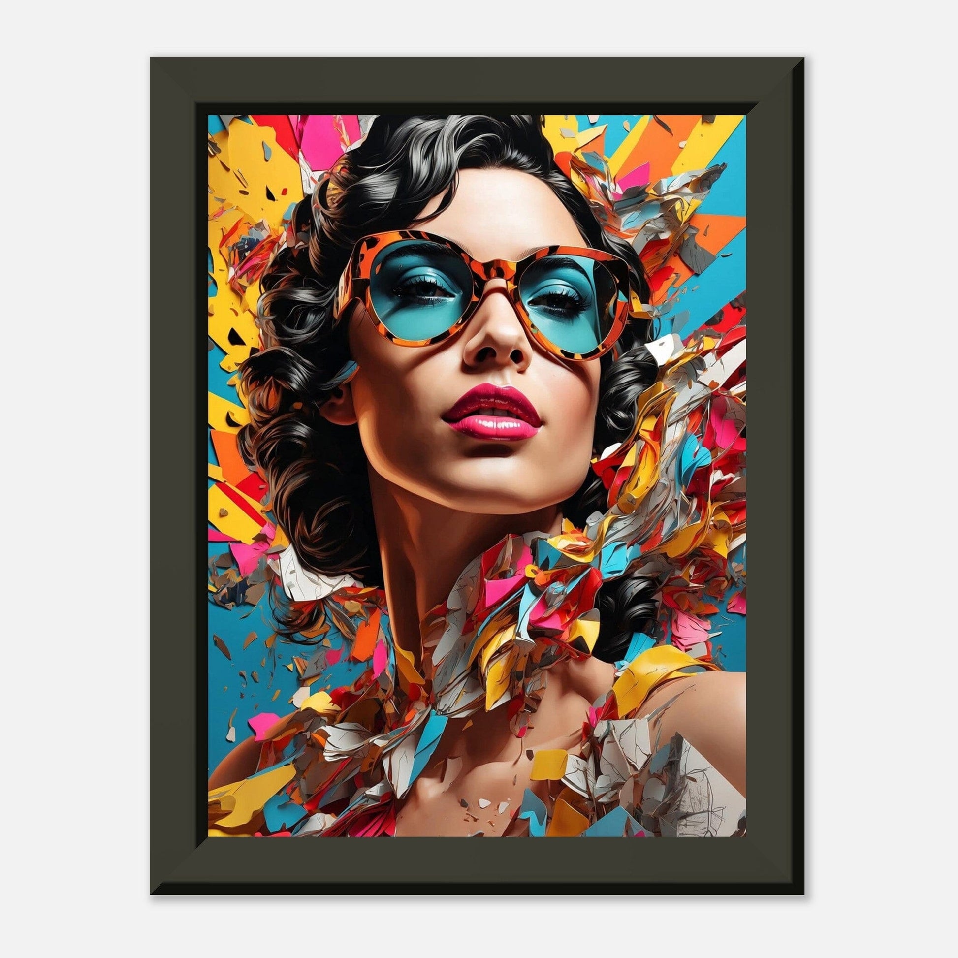 Epic Exuberance: Dynamic Heroic Fusion Print Material Modern Masterpieces 15x20 cm / 6x8″ 