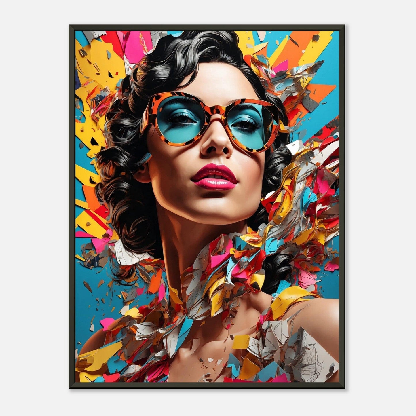 Epic Exuberance: Dynamic Heroic Fusion Print Material Modern Masterpieces 60x80 cm / 24x32″ 