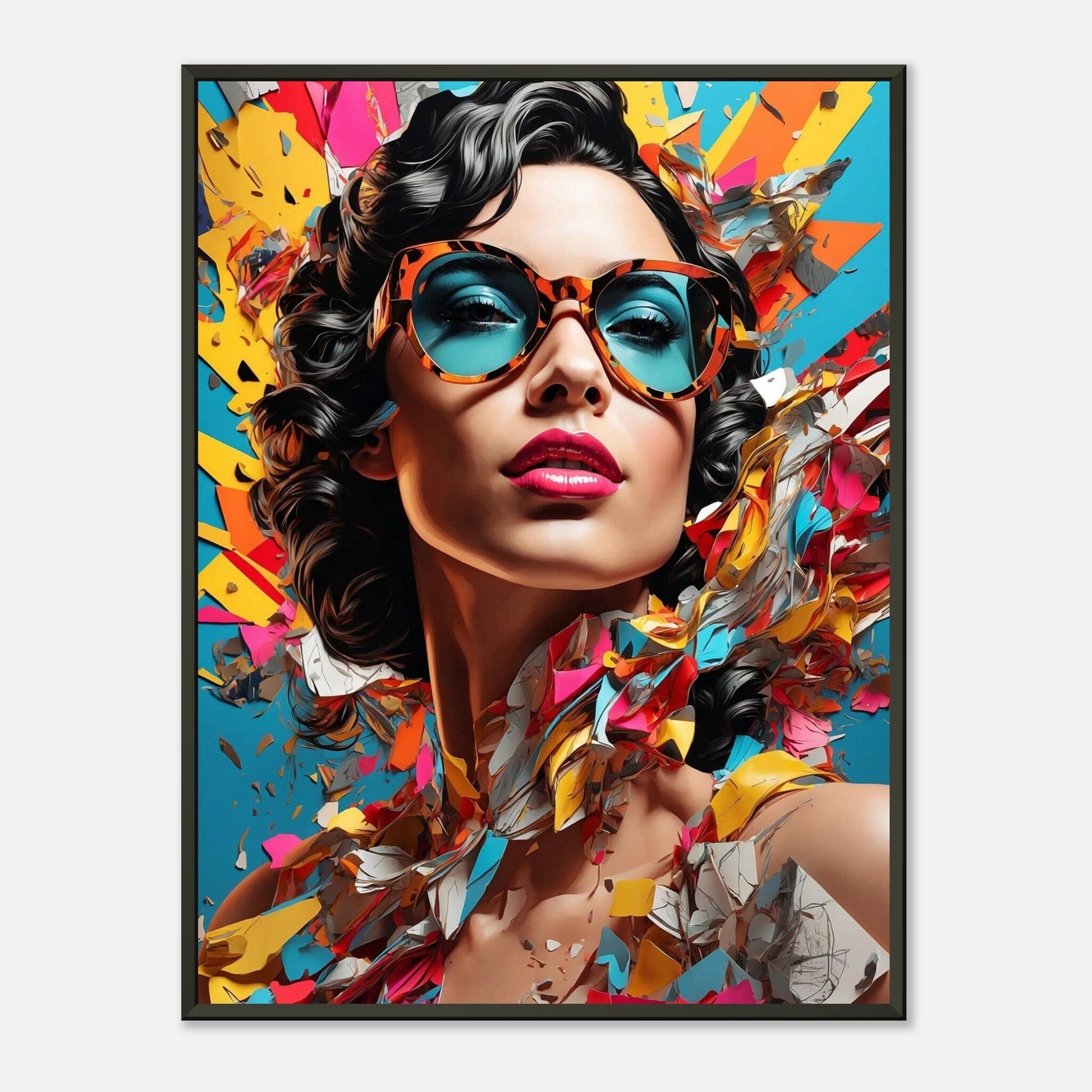 Epic Exuberance: Dynamic Heroic Fusion Print Material Modern Masterpieces 60x80 cm / 24x32″ 