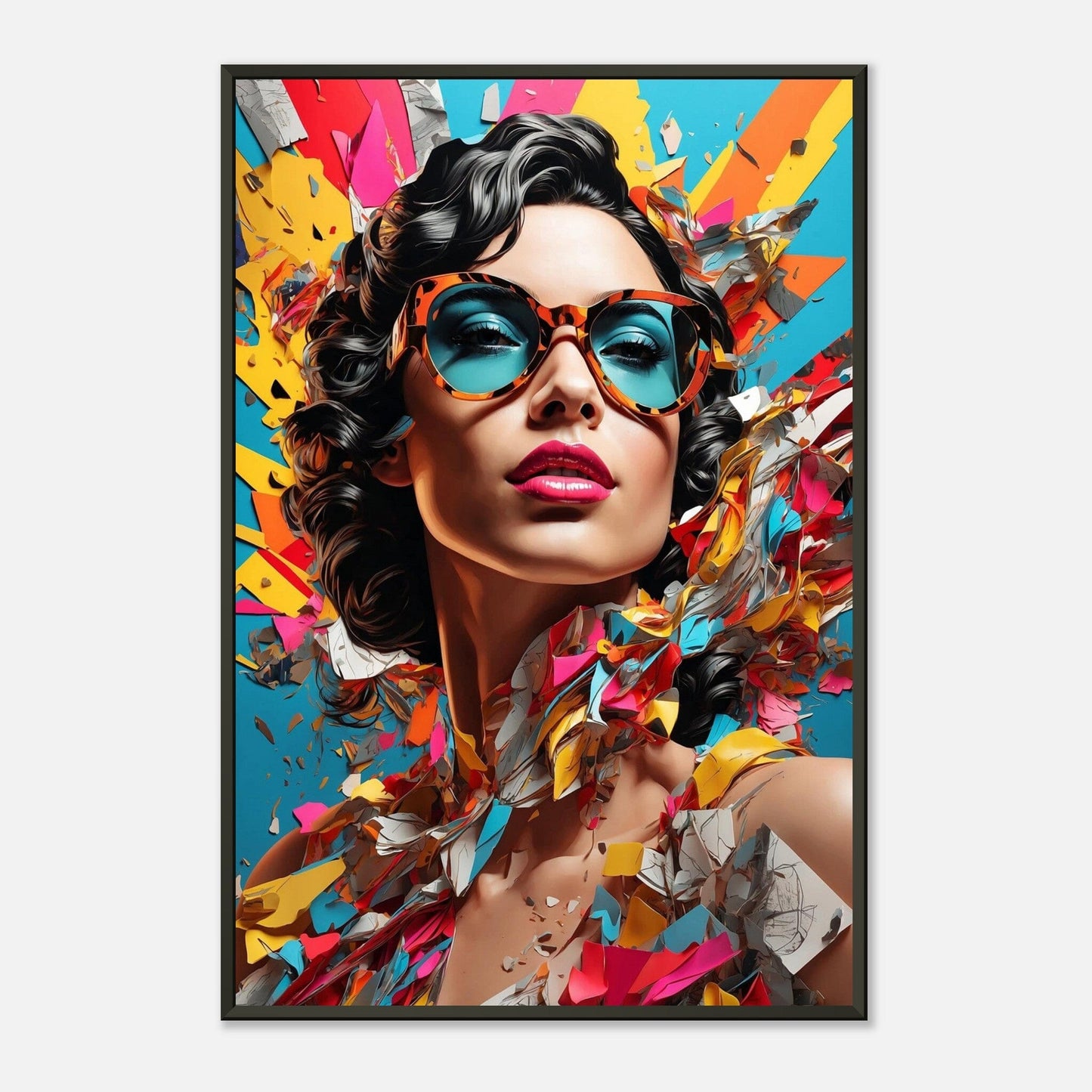 Epic Exuberance: Dynamic Heroic Fusion Print Material Modern Masterpieces 60x90 cm / 24x36″ 