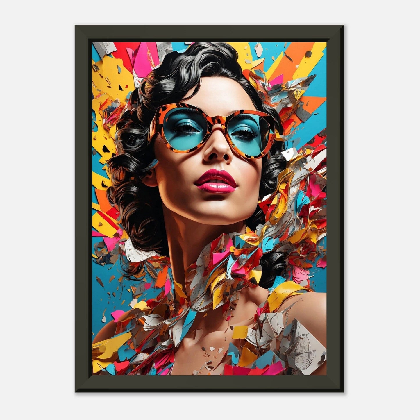 Epic Exuberance: Dynamic Heroic Fusion Print Material Modern Masterpieces A4 21x29.7 cm / 8x12″ 