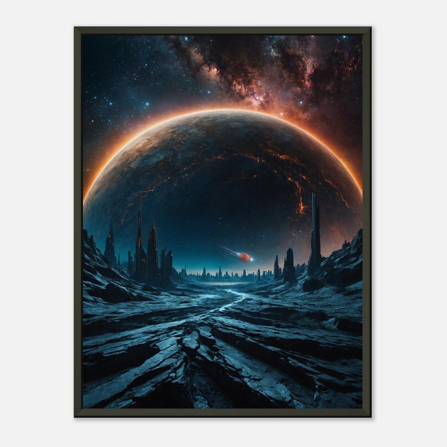 Galactic Gateway: Cosmic Odyssey Print Material Modern Masterpieces 45x60 cm / 18x24″ 